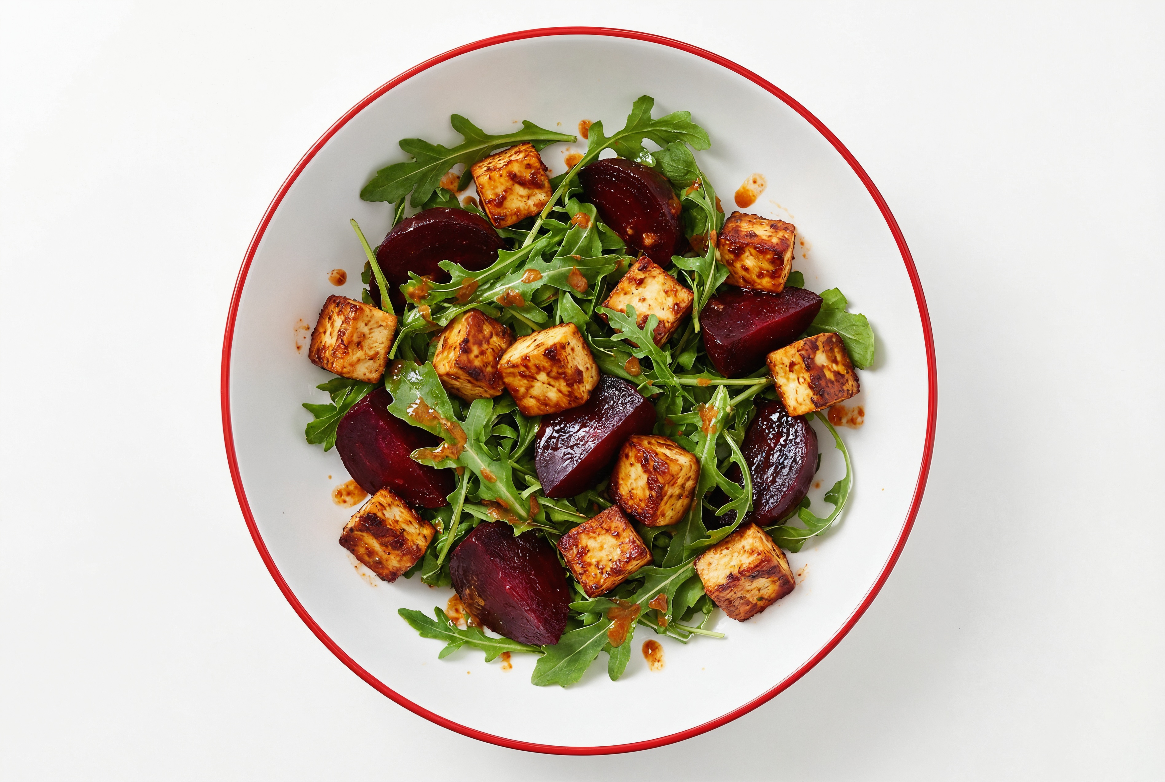 Arugula Salad with Beets + Tandoori Paneer