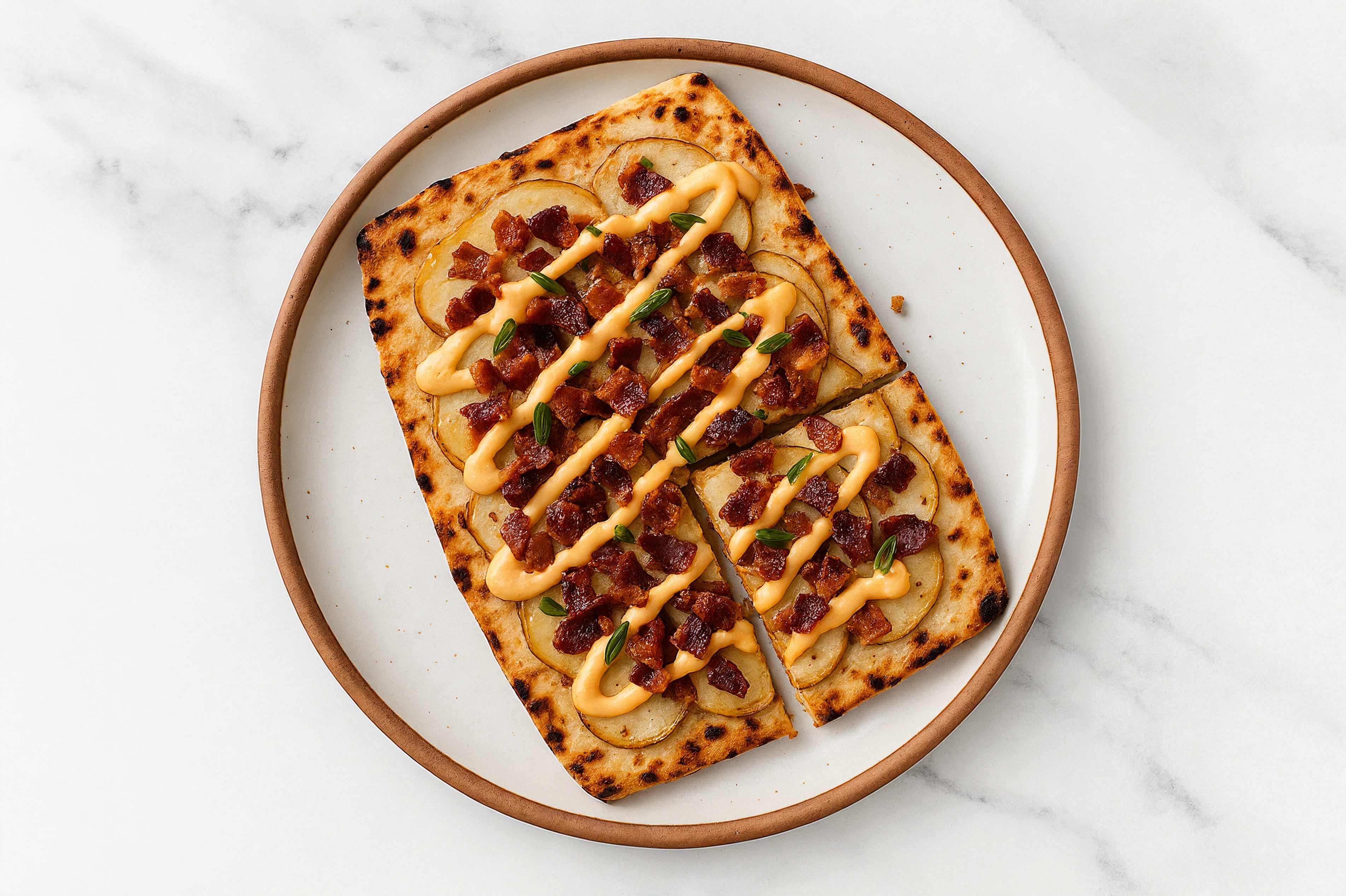 Awesome Vegan Loaded Baked Potato Flatbread