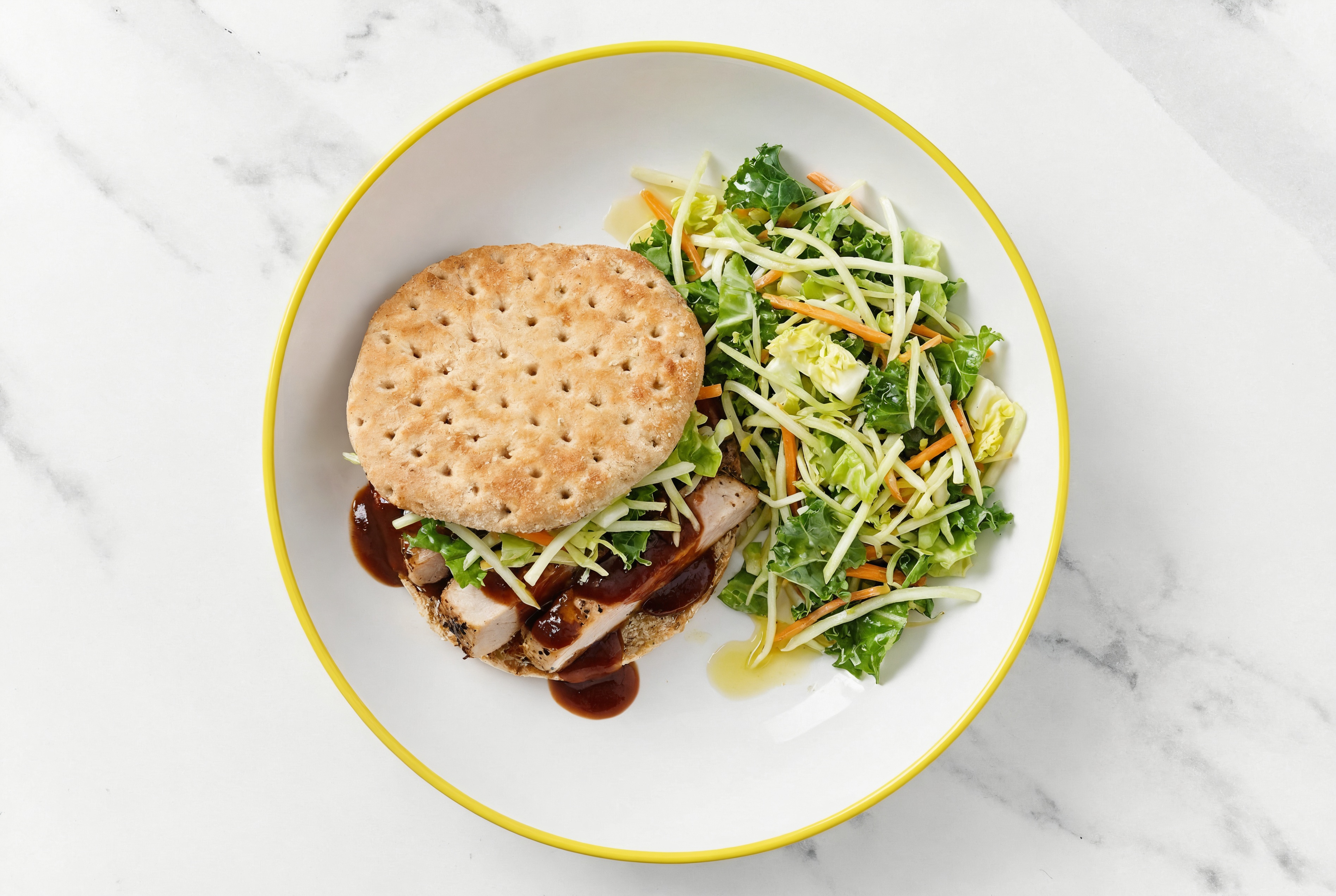 All-American BBQ Pork Chop Sandwich with Original BBQ Sauce