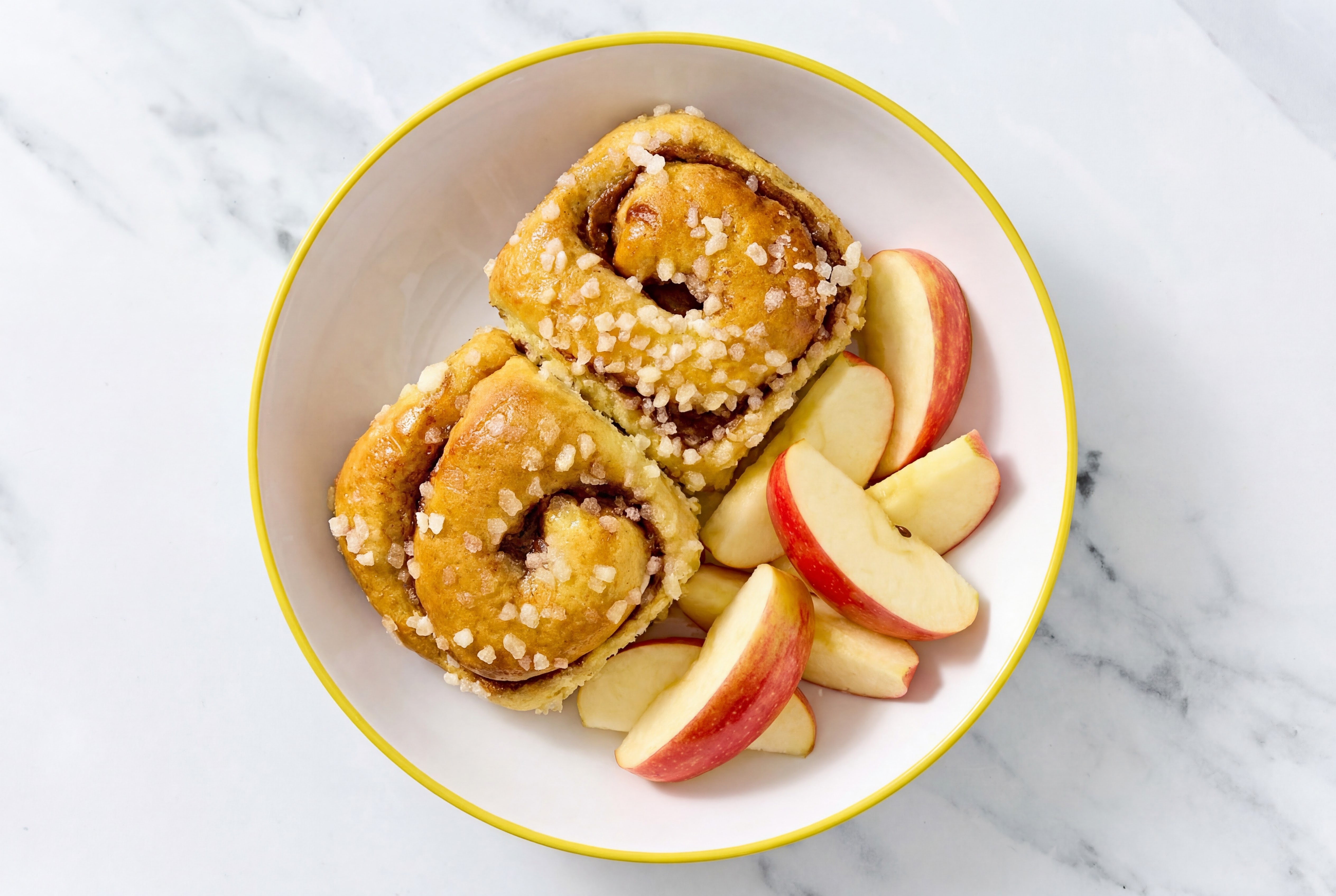 Cinnamon Brioche Rolls & Honeycrisp Apples