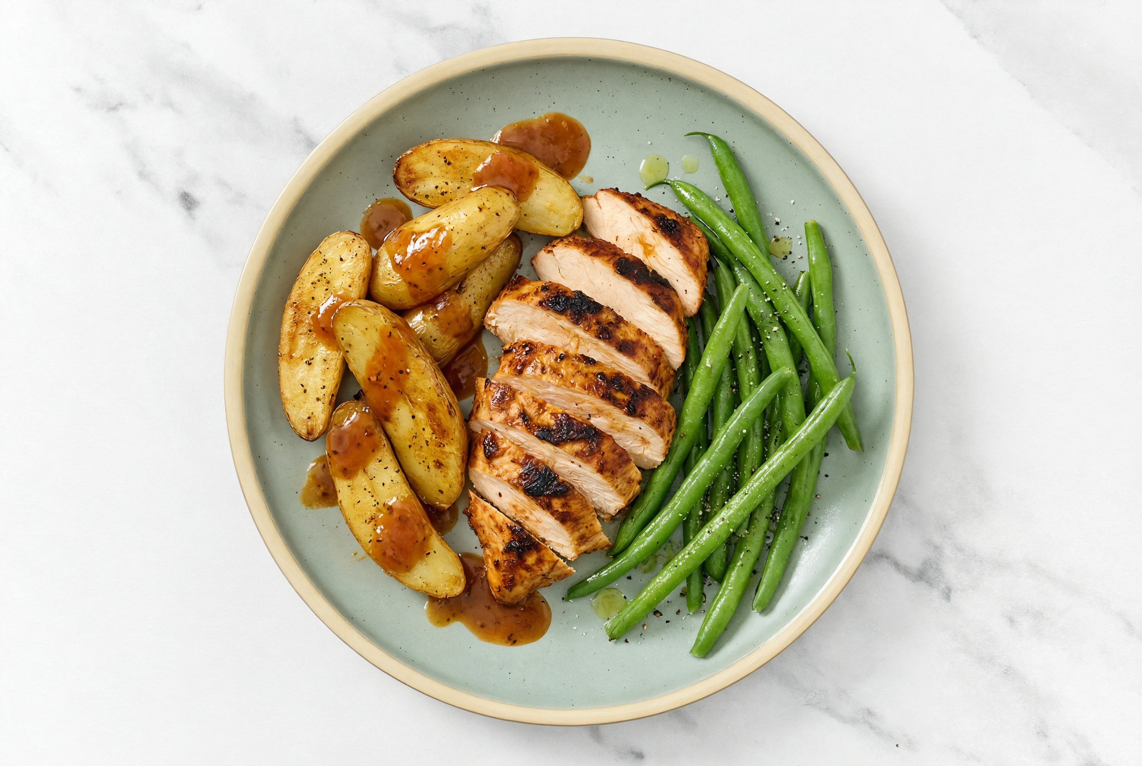  Chicken Breast with Hickory Potatoes + Organic Green Beans