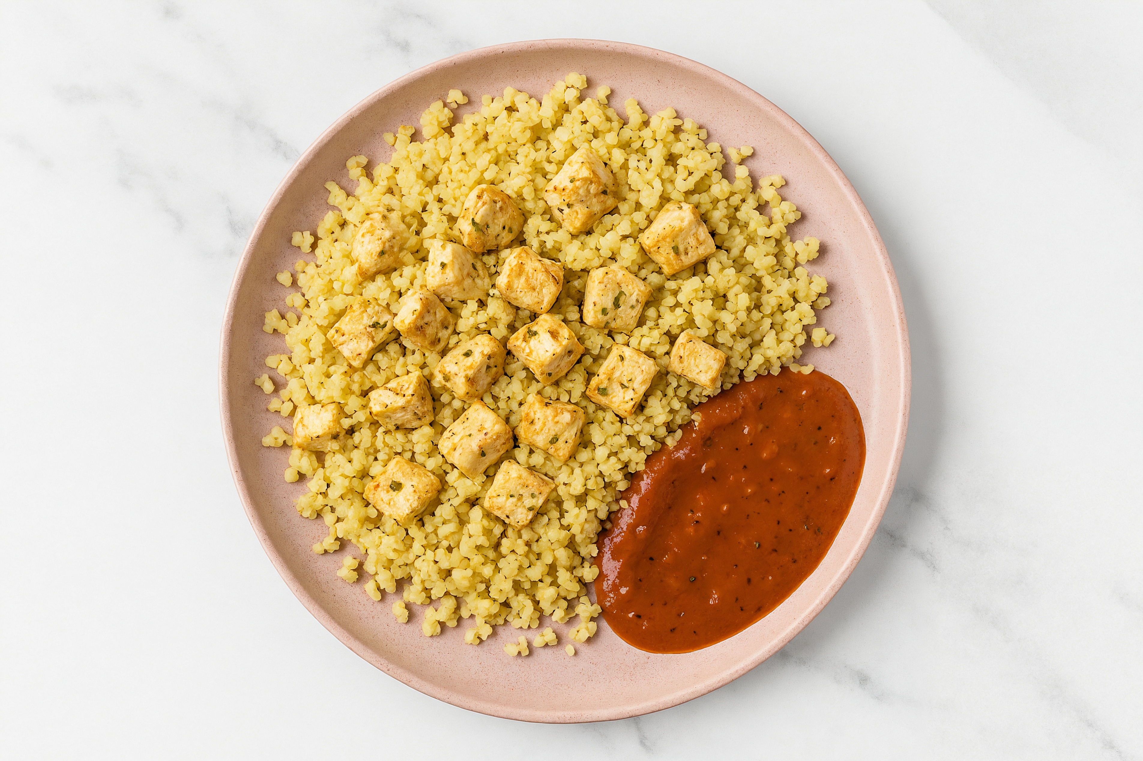 Smoky Tofu Bites with Couscous