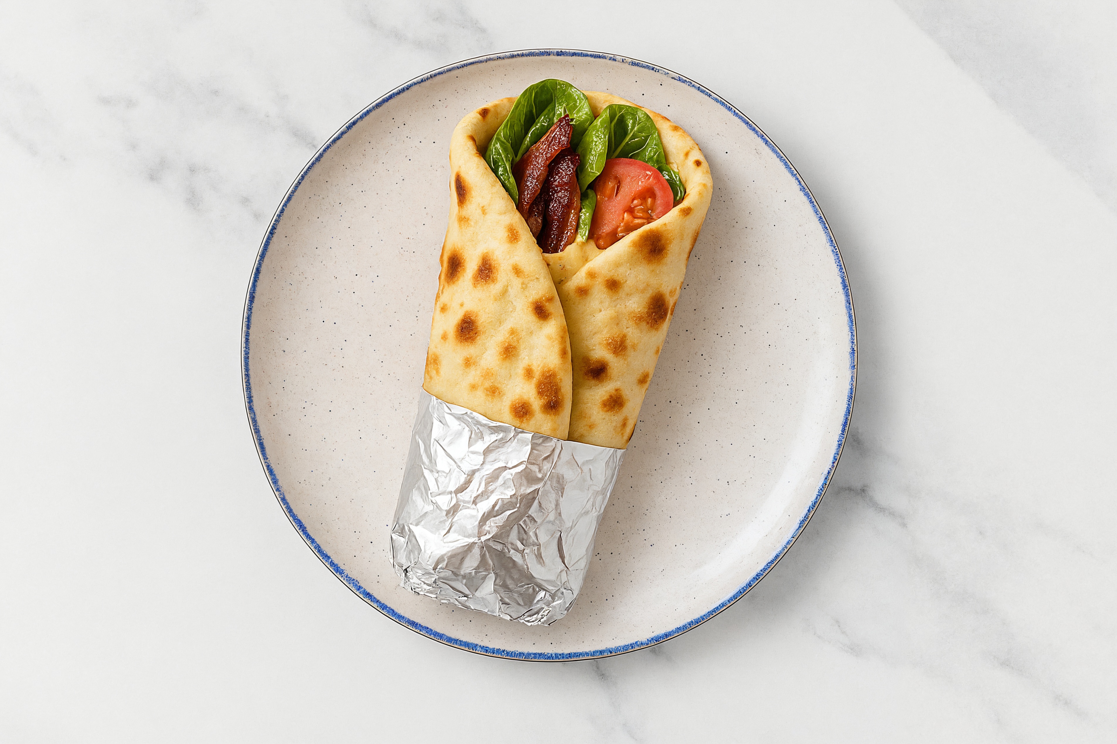 Hearty MyBacon Buffalo Ranch Naan Wrap