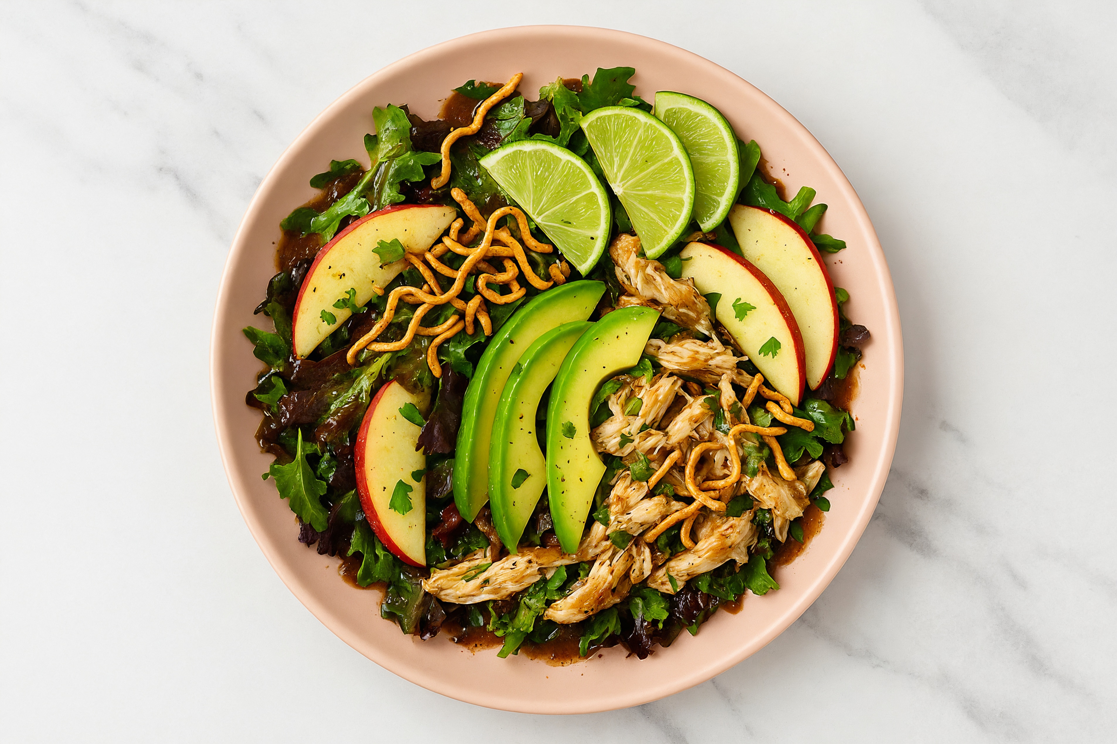 Teriyaki Lime Chicken + Crispy Ramen Salad