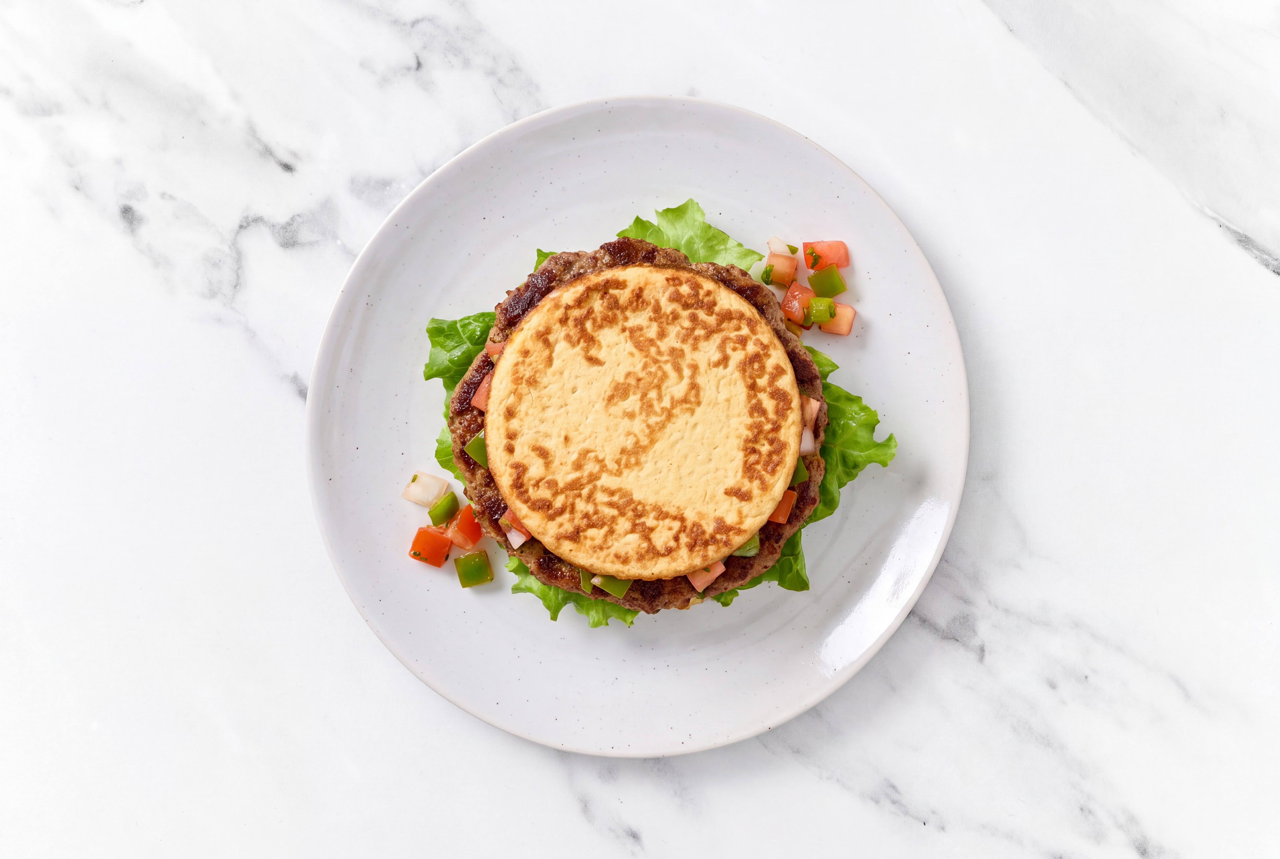Low-Carb Blackened 93/7 Lean Ground Beef Burger