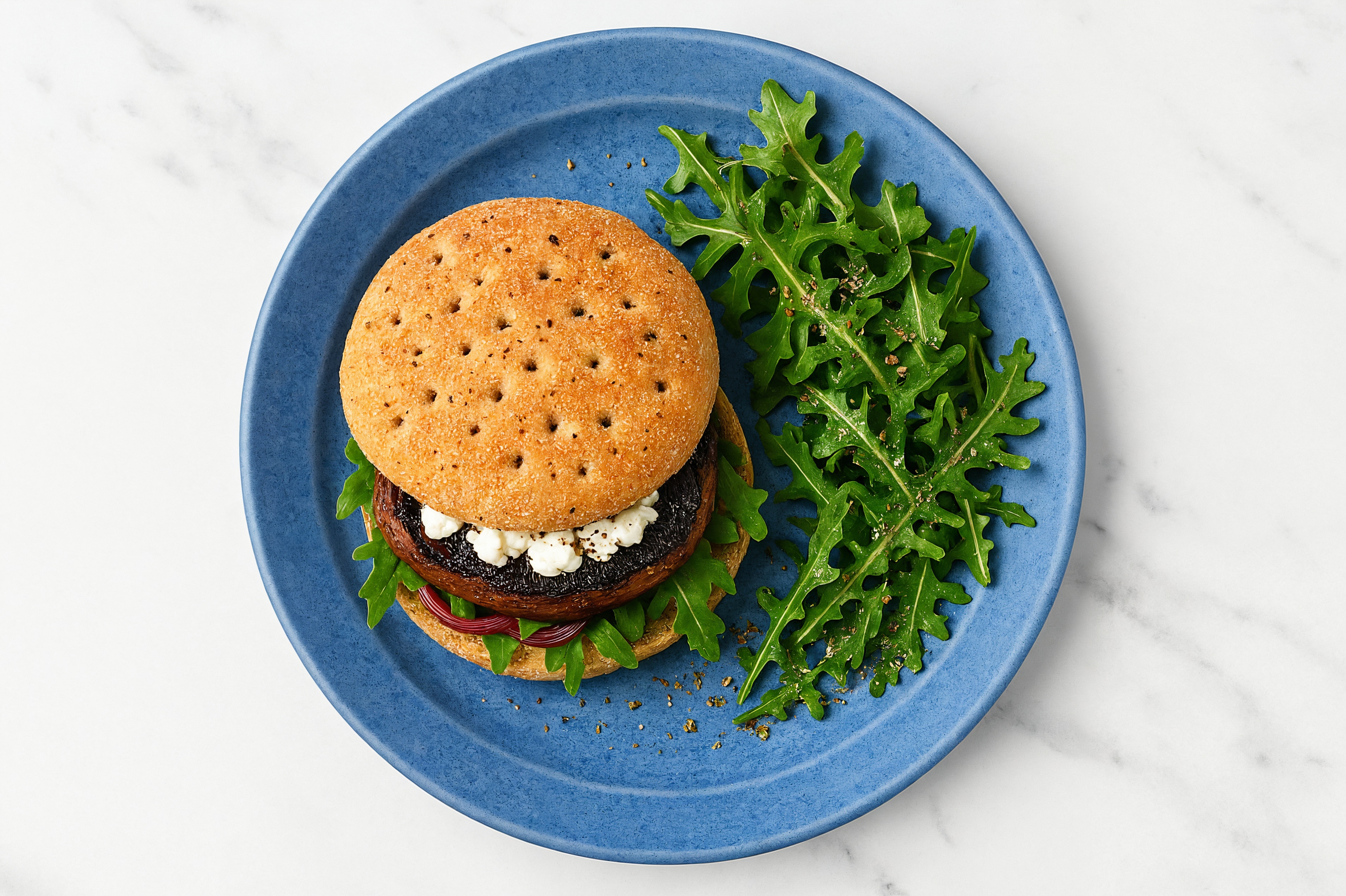 Balsamic Portabella + Goat Cheese Melt