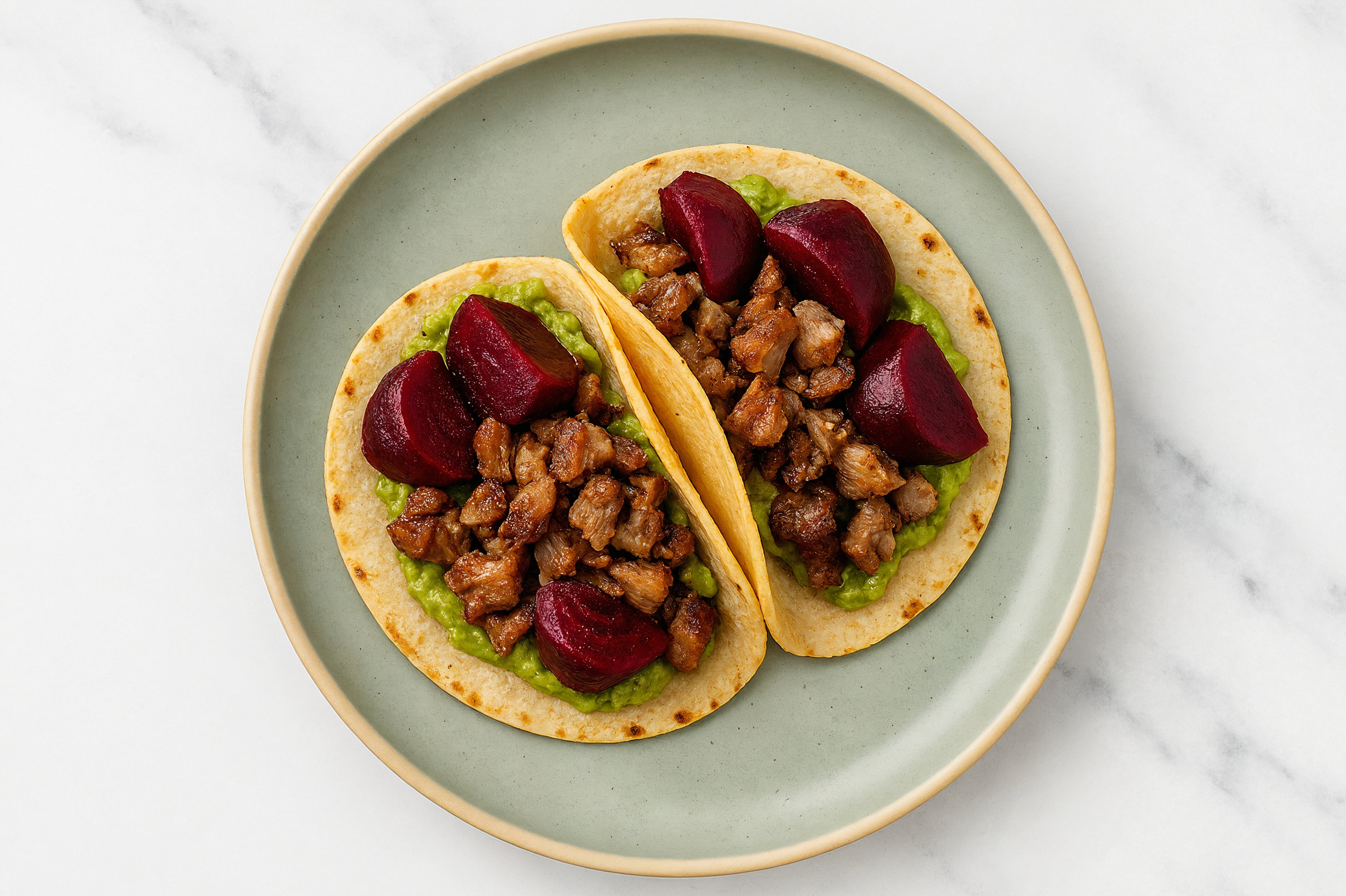 Herby Nothing Beets Carnitas XL Tacos