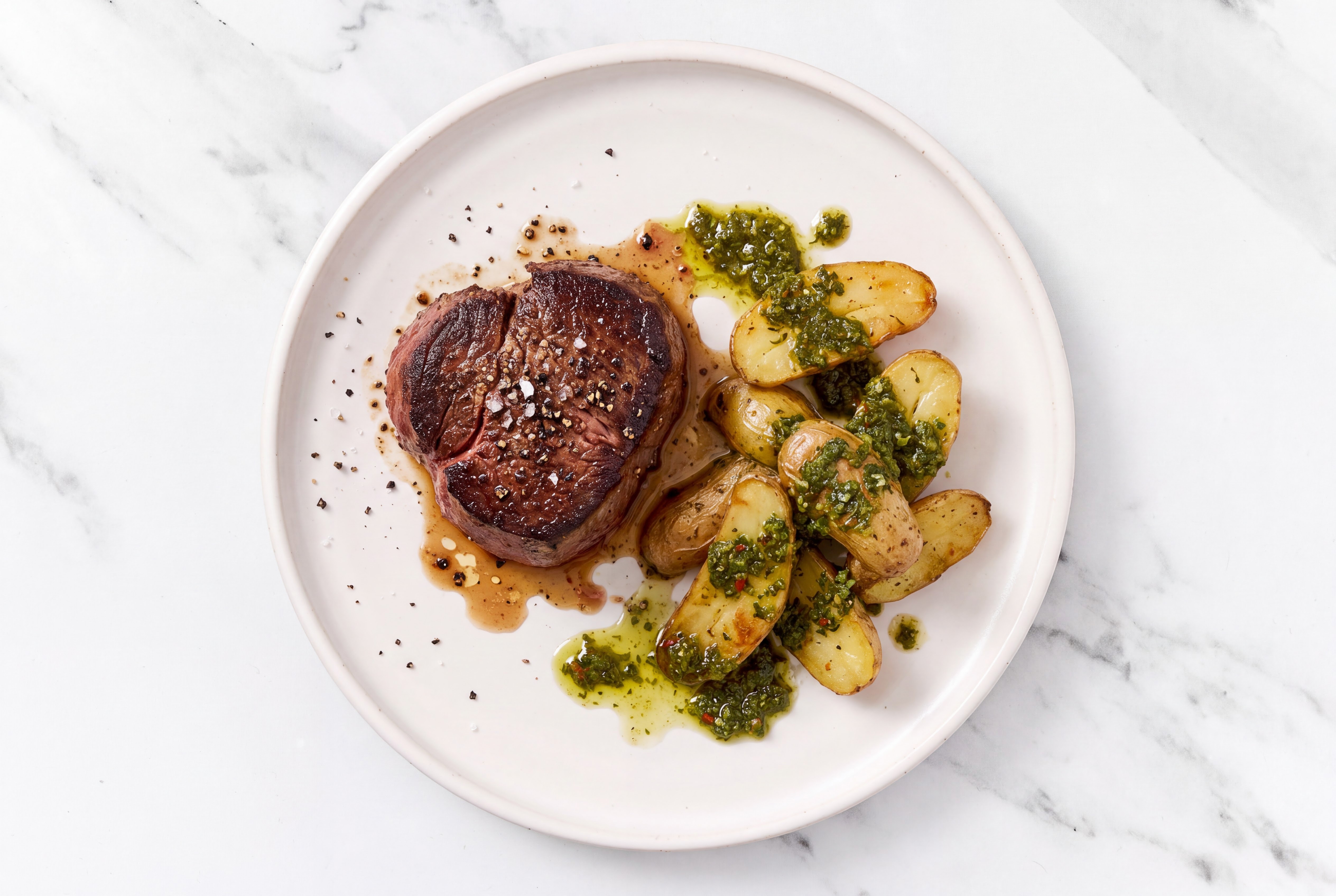Filet Mignon + Zhoug Fingerlings