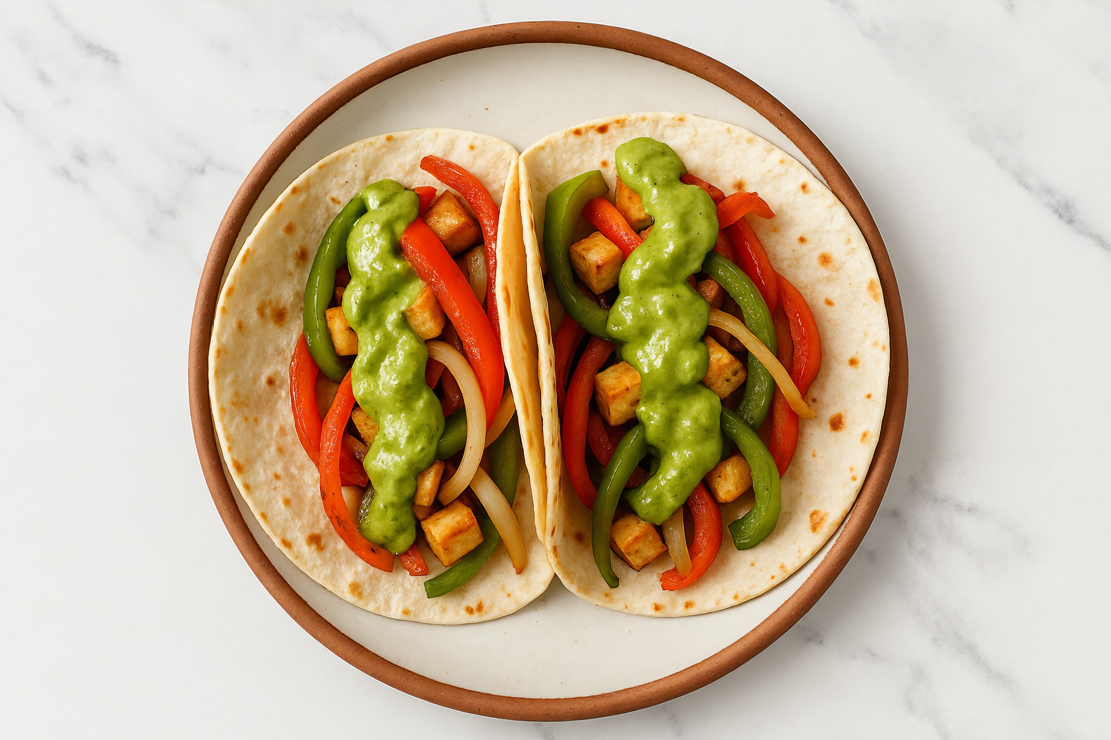 Fajita-Style Extra Firm Tofu Tacos