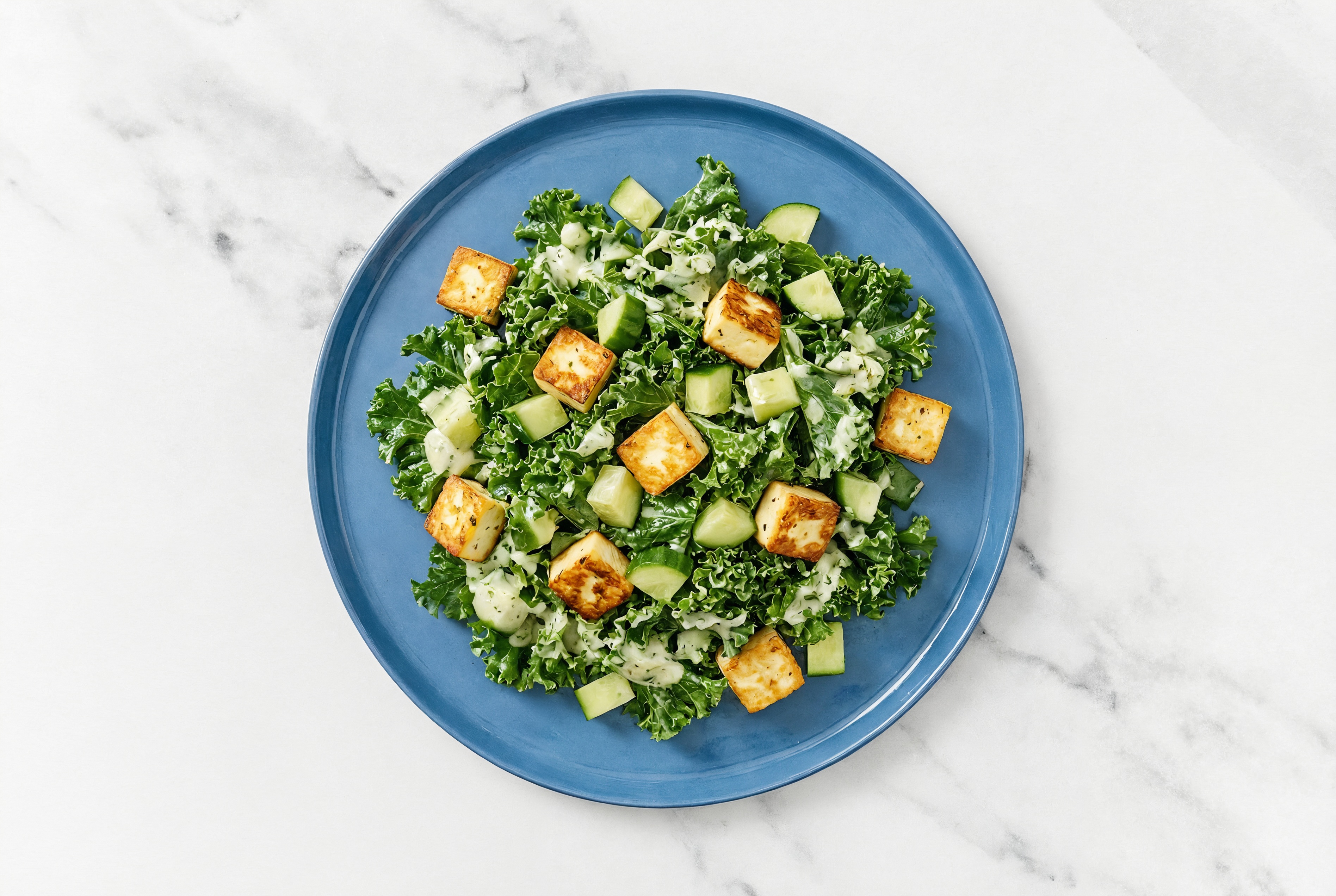 Jalapeño Lemon Paneer + Kale Salad