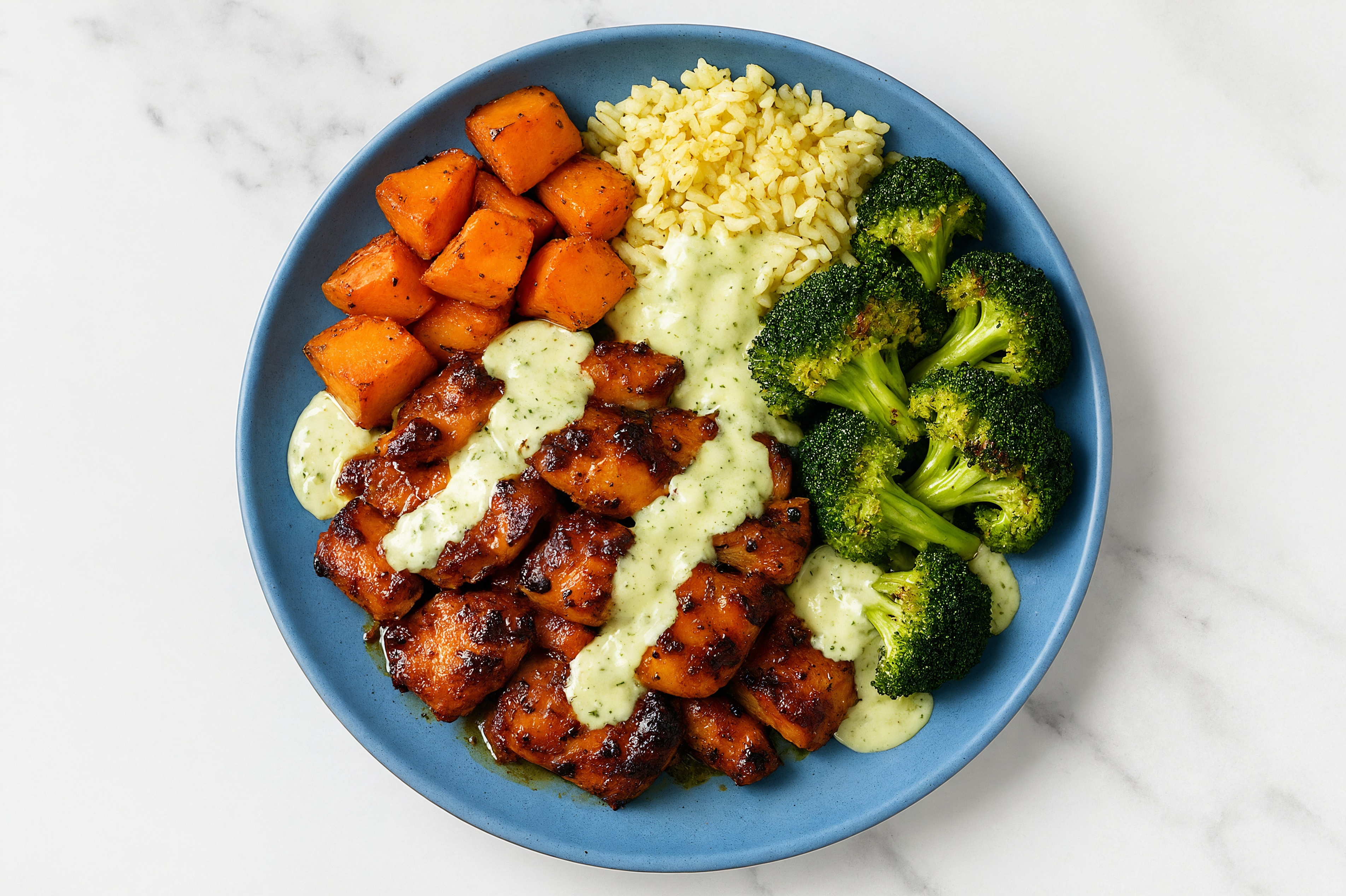Classic Chicken Dinner with Seasoned Jasmine Rice