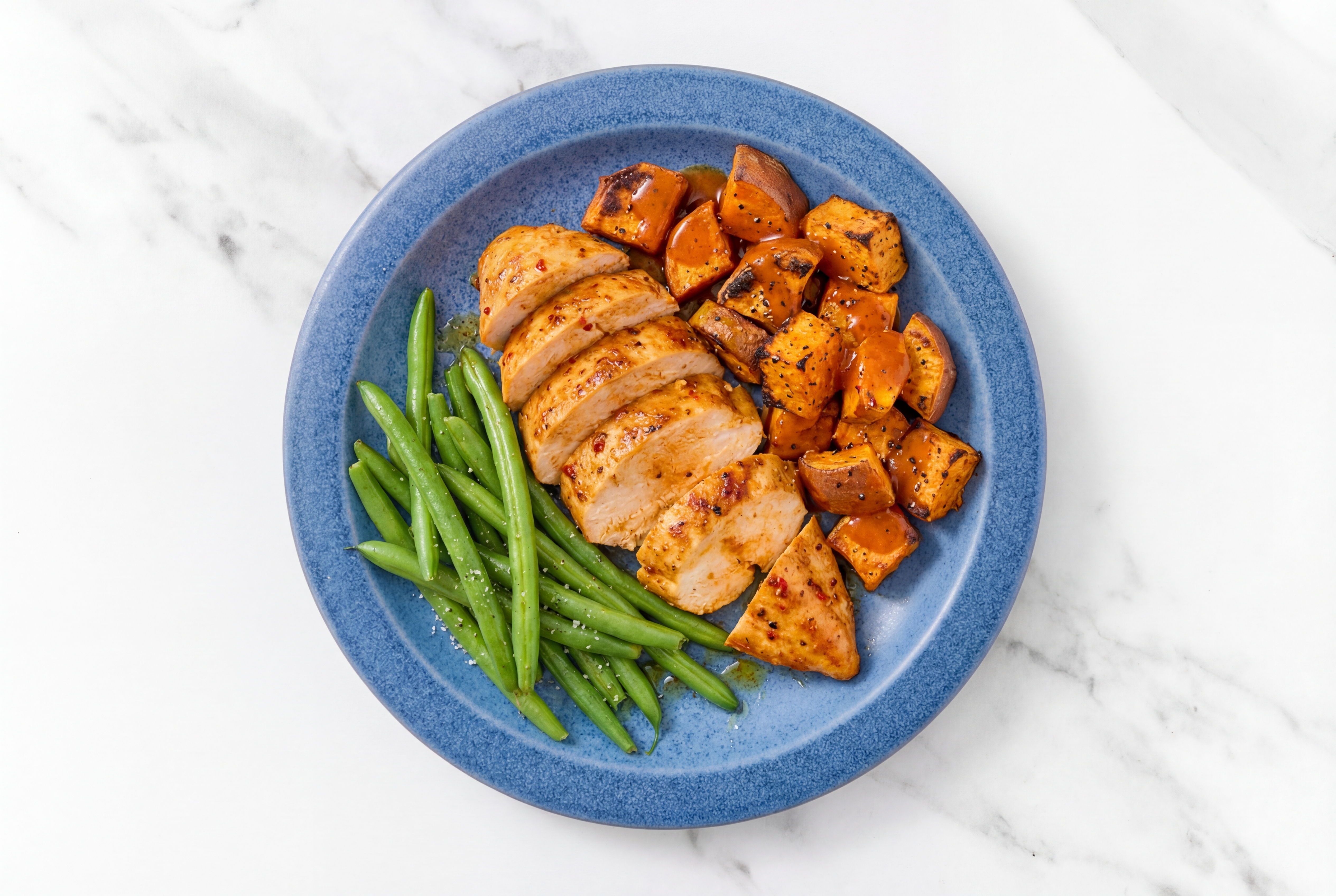  Chicken Breast with Hickory Sweet Potatoes + Organic Green Beans