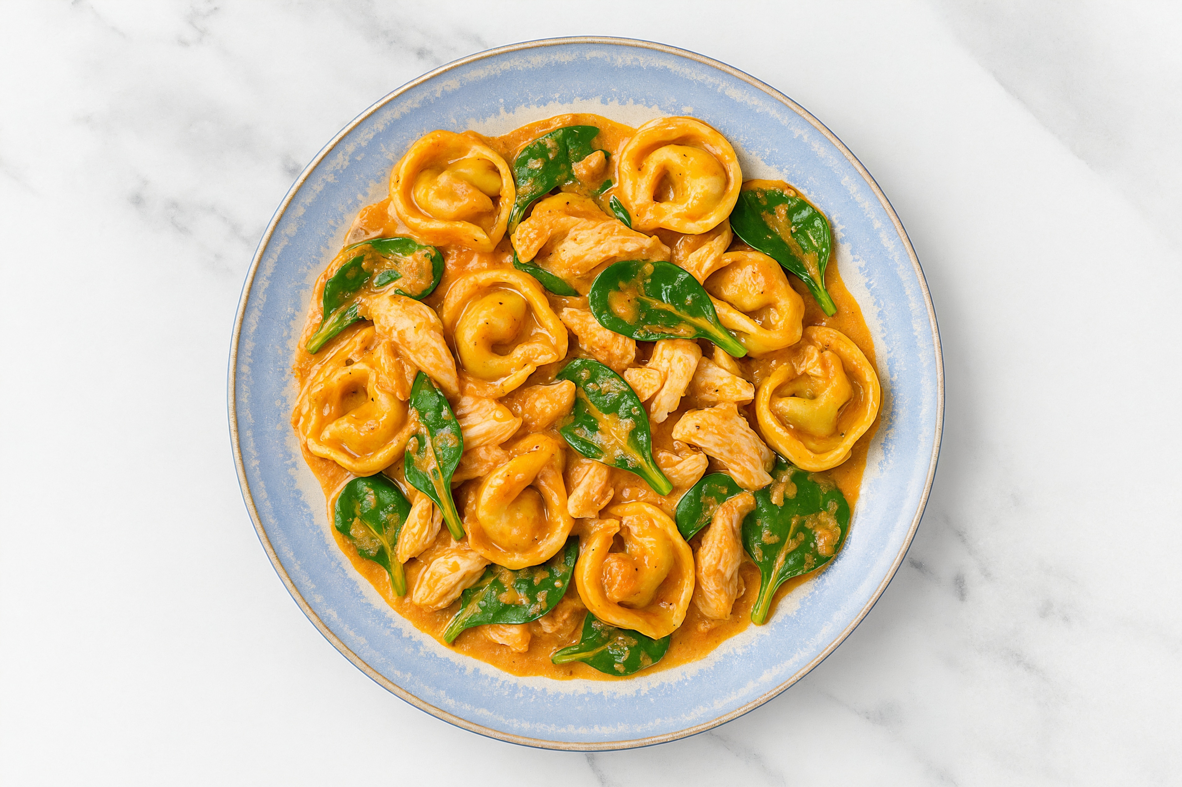 Tortellini Vodka with Chicken & Spinach