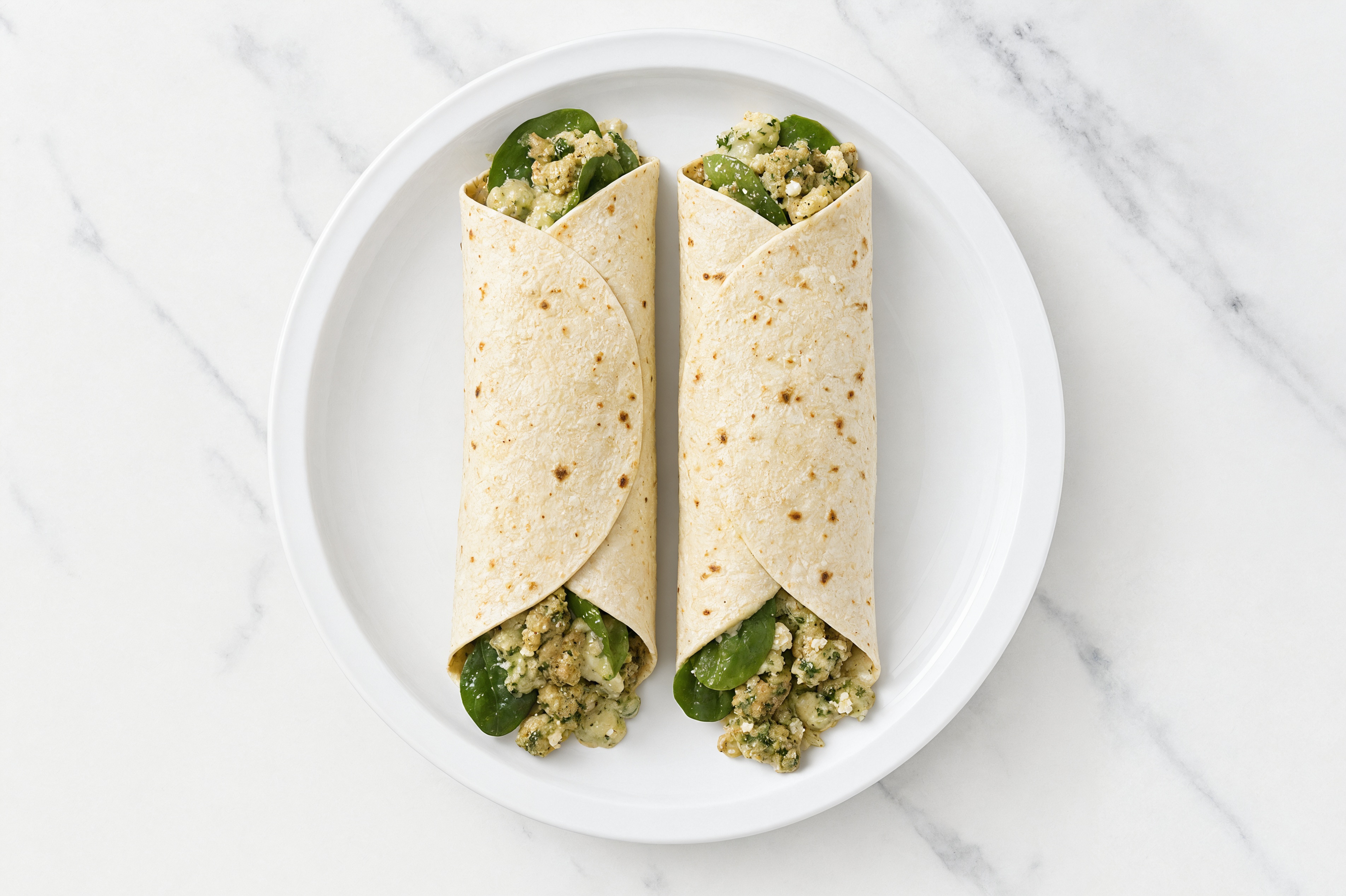 Spinach Artichoke Feta Turkey Wrap
