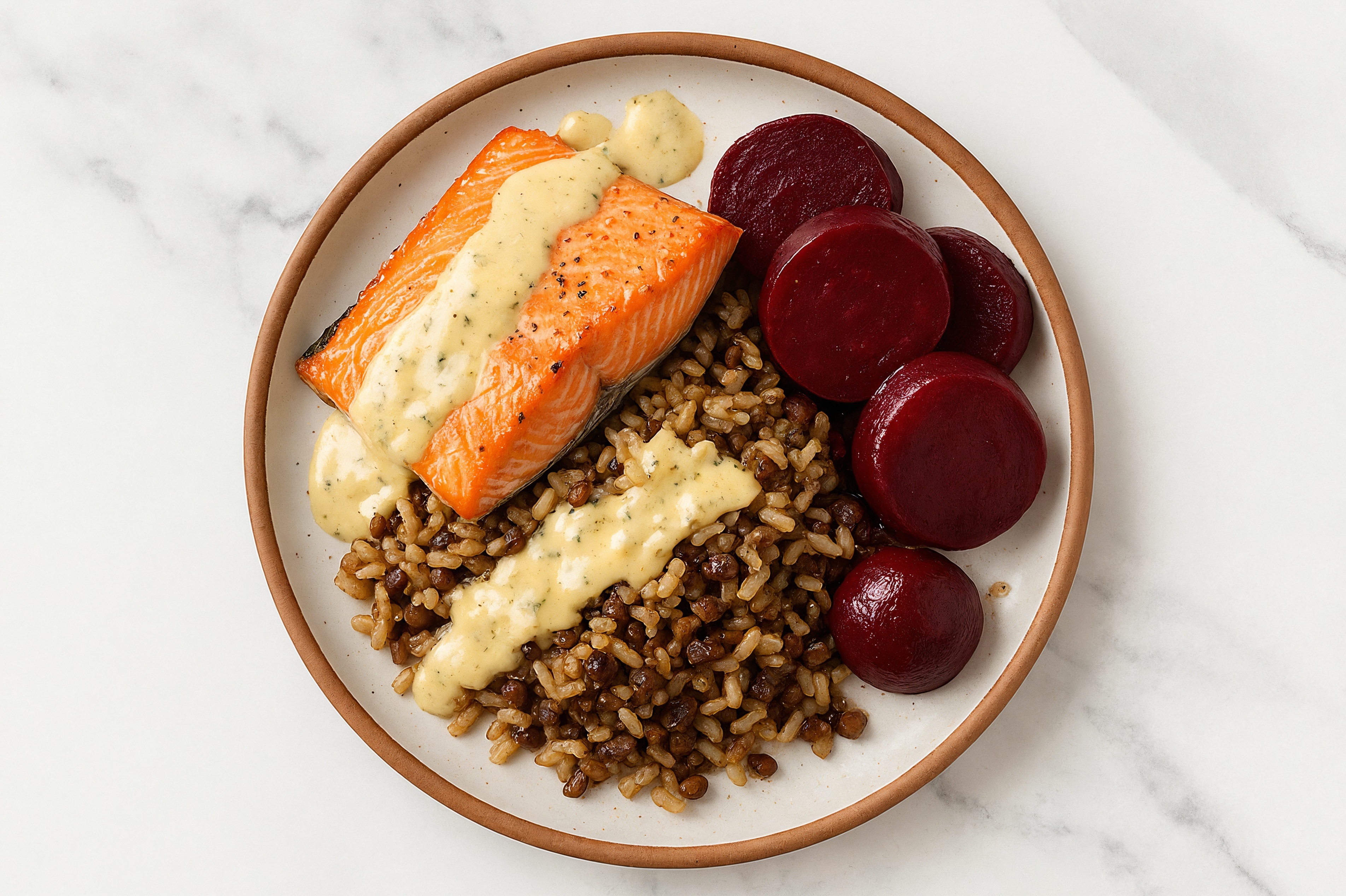 Caesar Wild Salmon + Roasted Beets