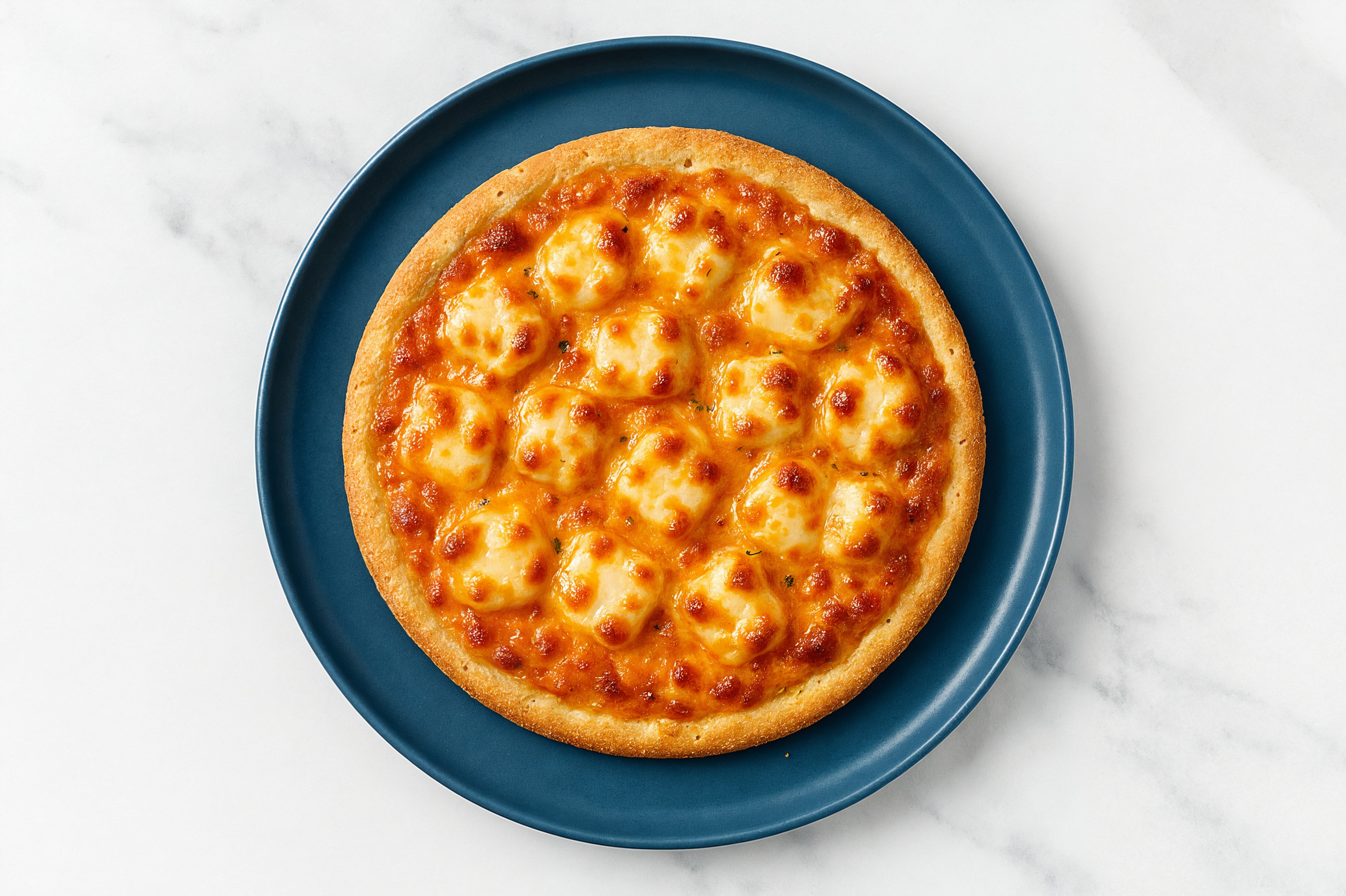 Cheesy Pink Sauce Pizza with Mozzarella Bar