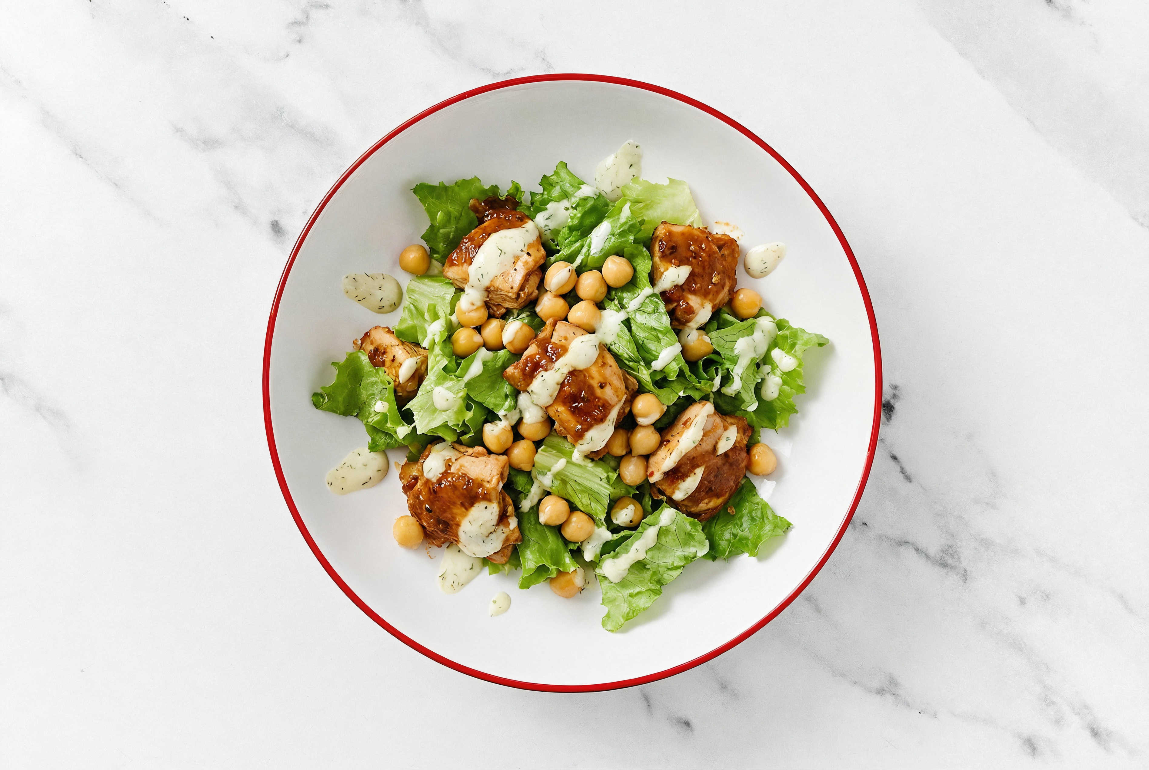 Dill Vindaloo Chicken + Chickpea Salad