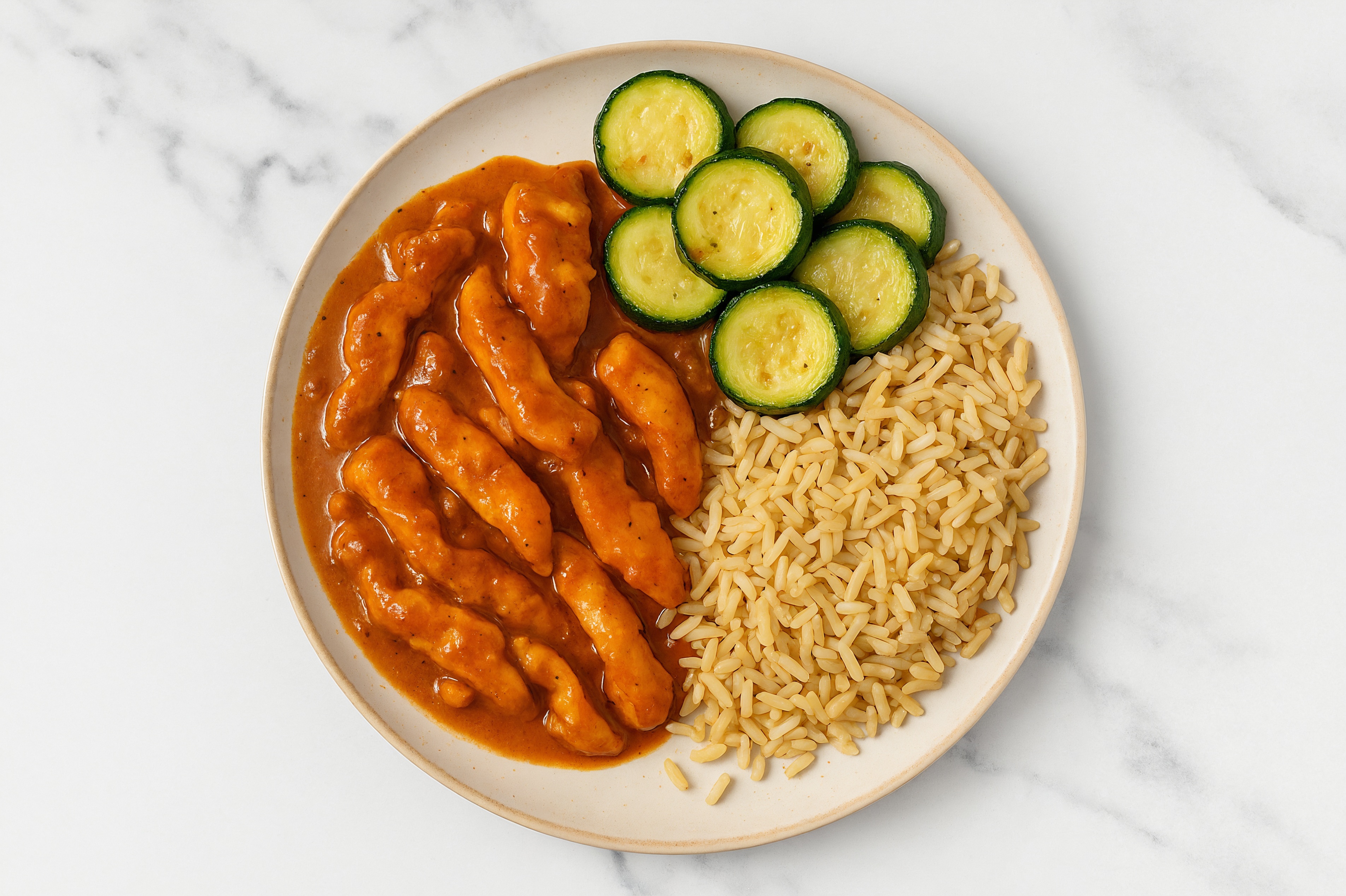 Chicken Tikka Masala with Zucchini + Bone Broth Rice