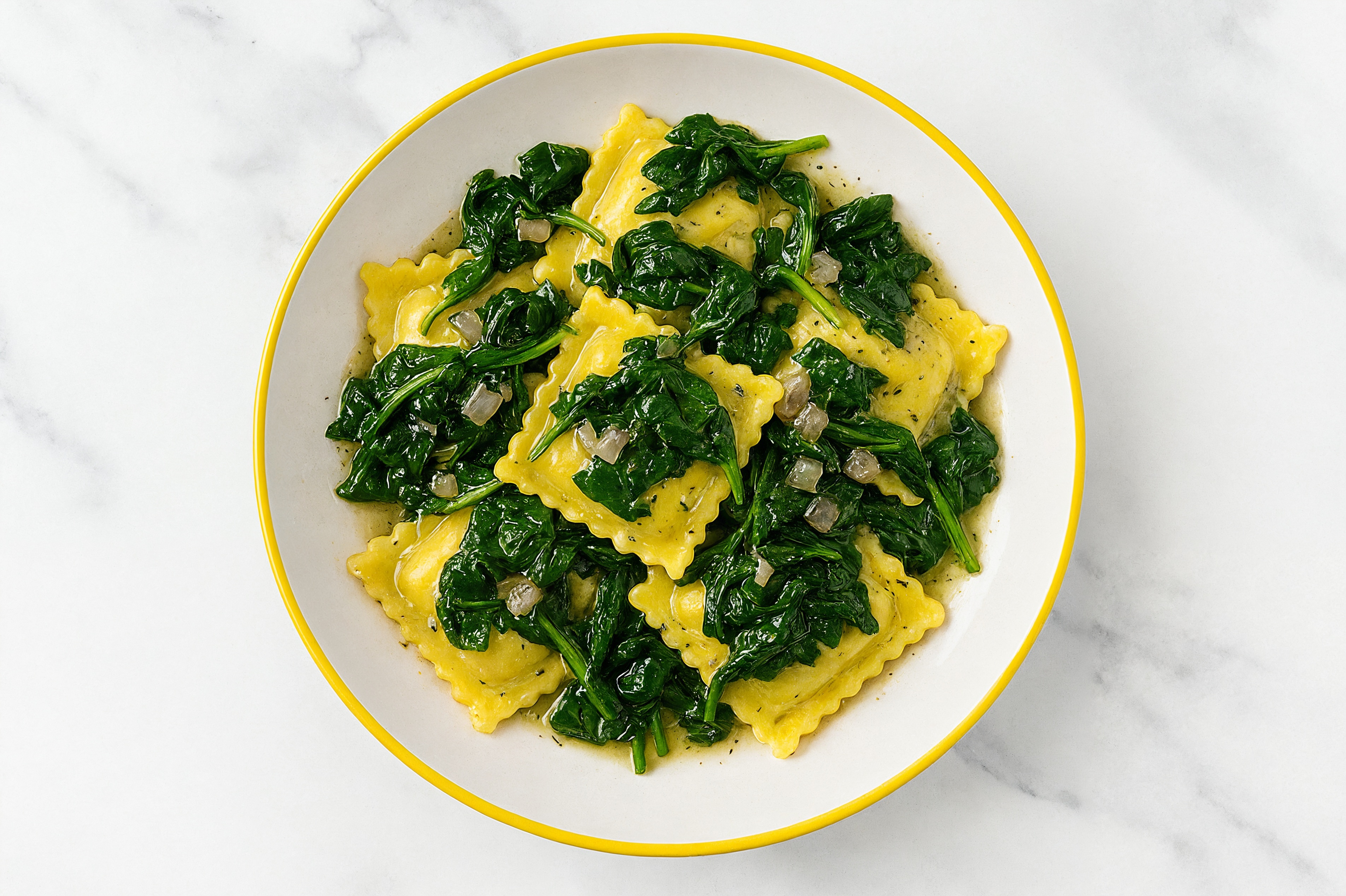 Herby Spinach Ricotta Ravioli with Slow Churned Herb Pasture Butter