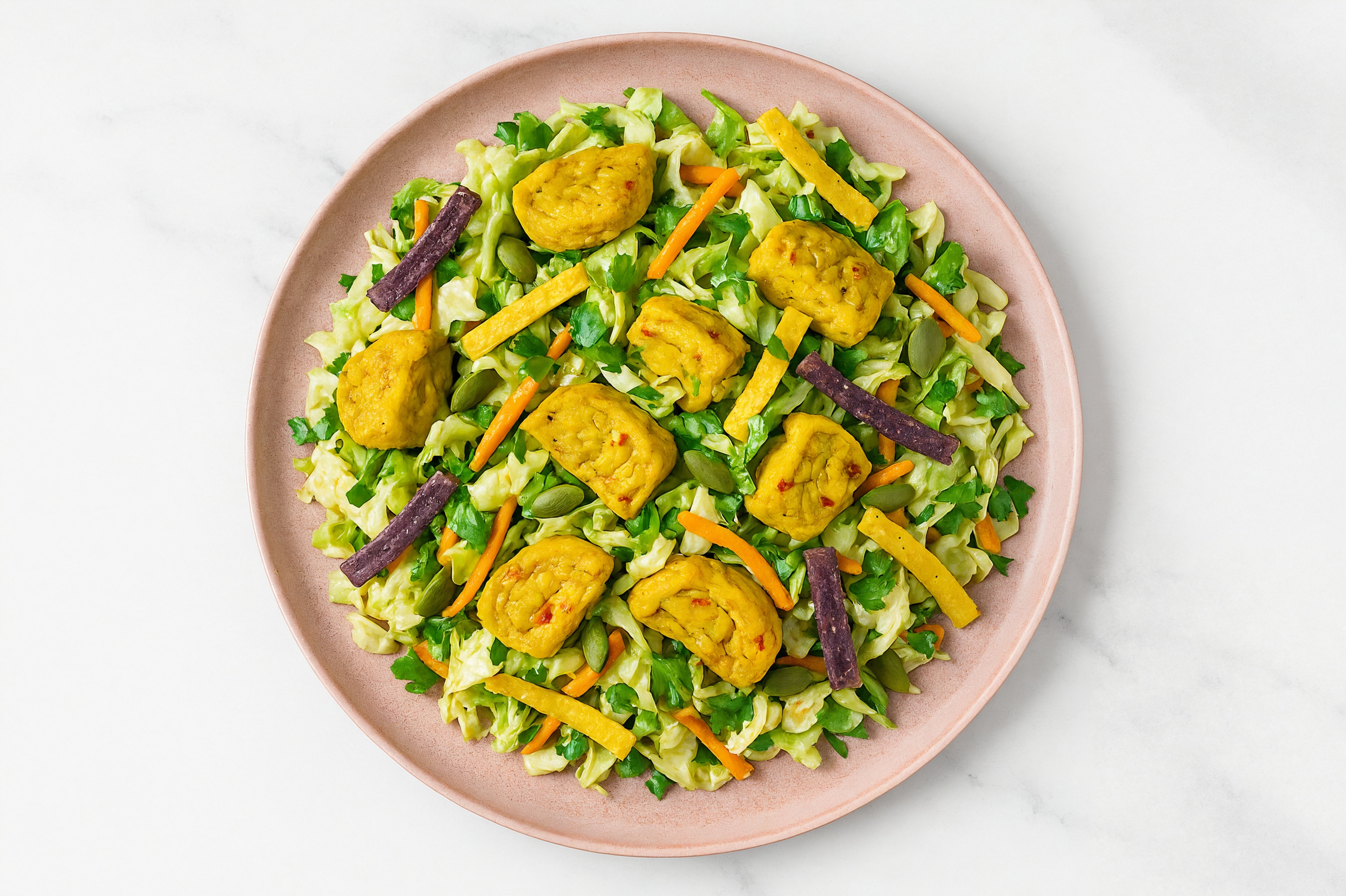 Southwest Salad with Braised Lemongrass Tofu