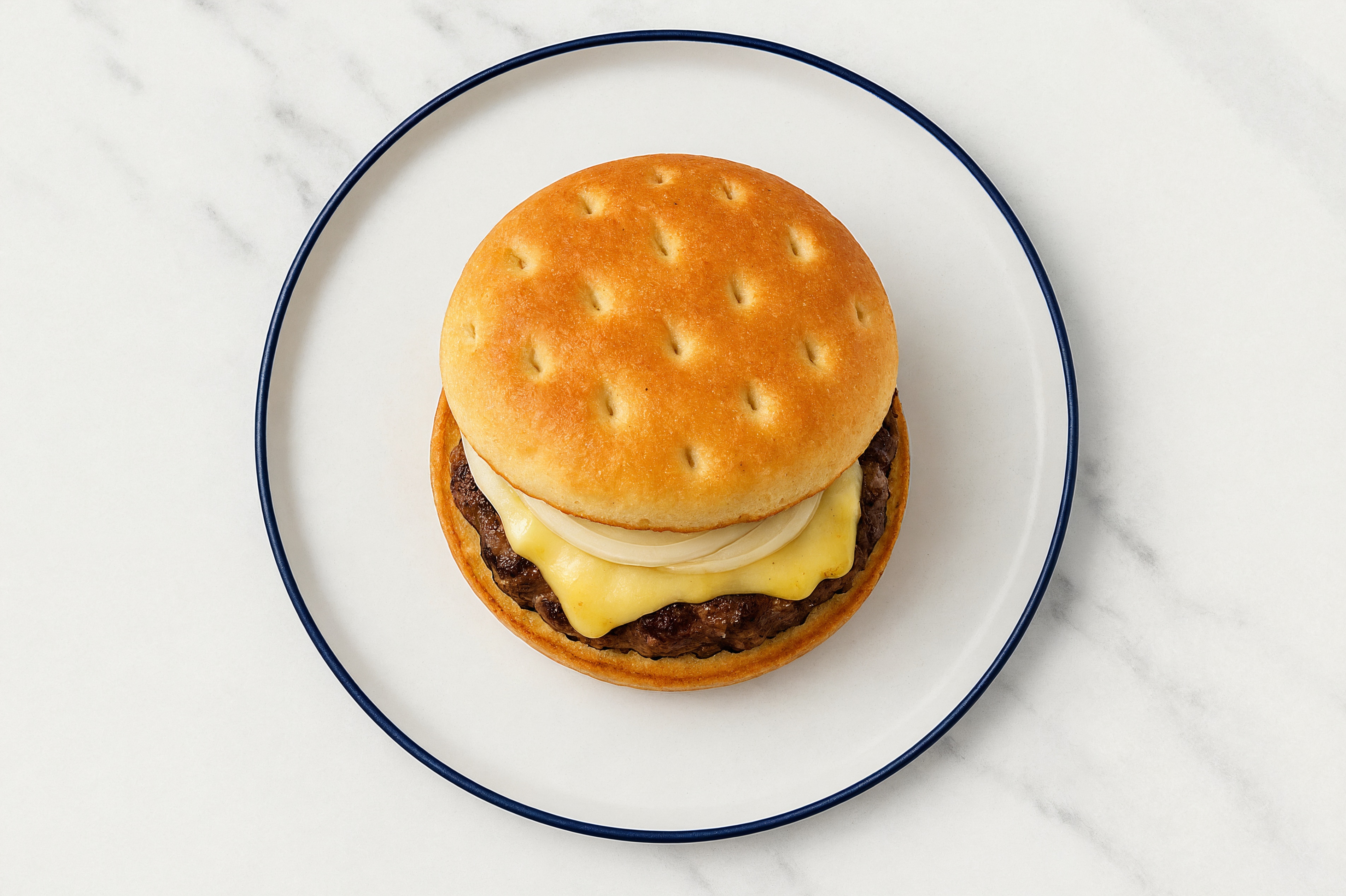 Classic Burger with Vegan Garlic Sauce + Havarti with Ground Beef Patties