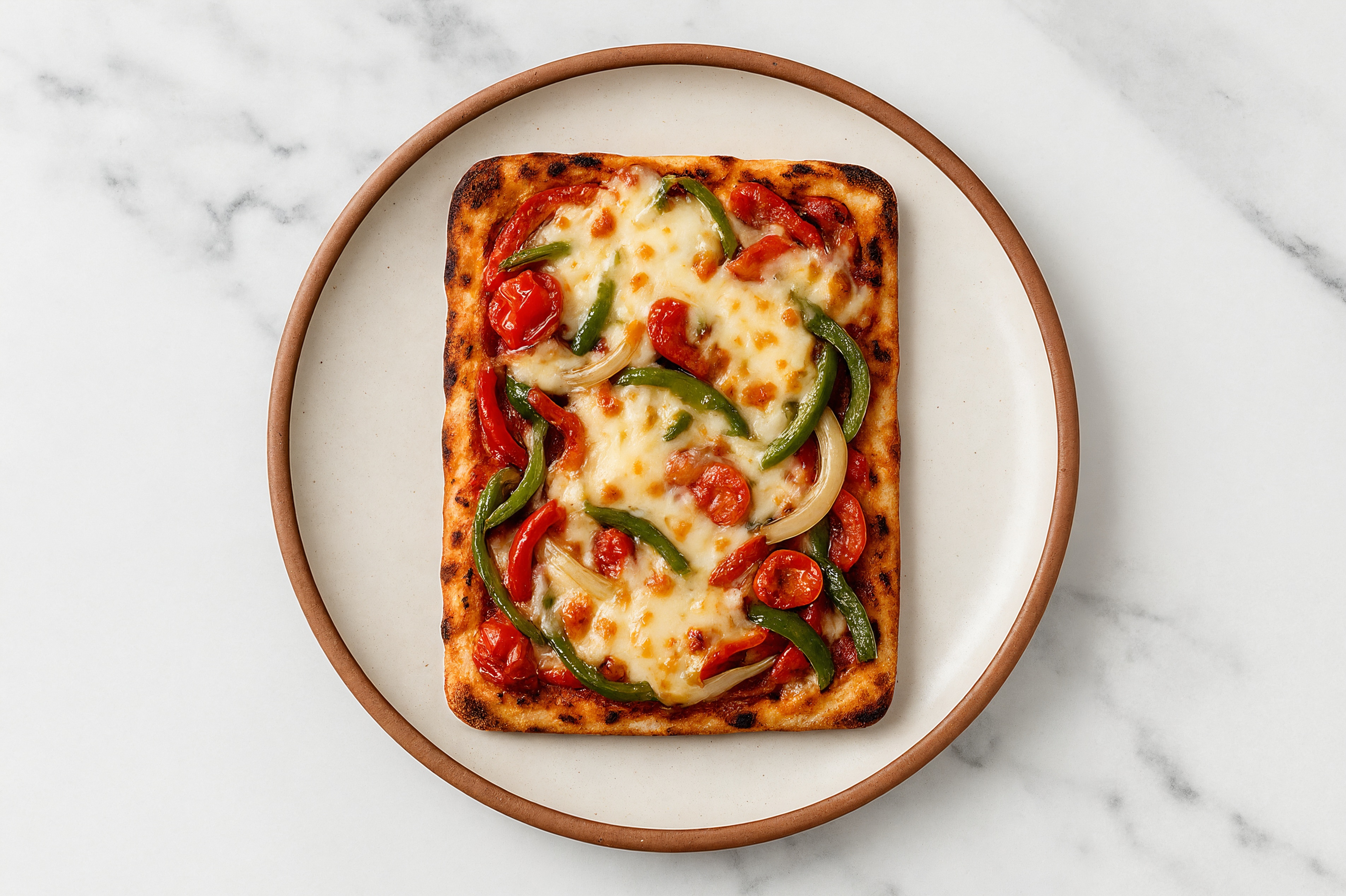 Pepper + Onion Wood Grilled Pizza Crusts with Quick Tomato Sauce