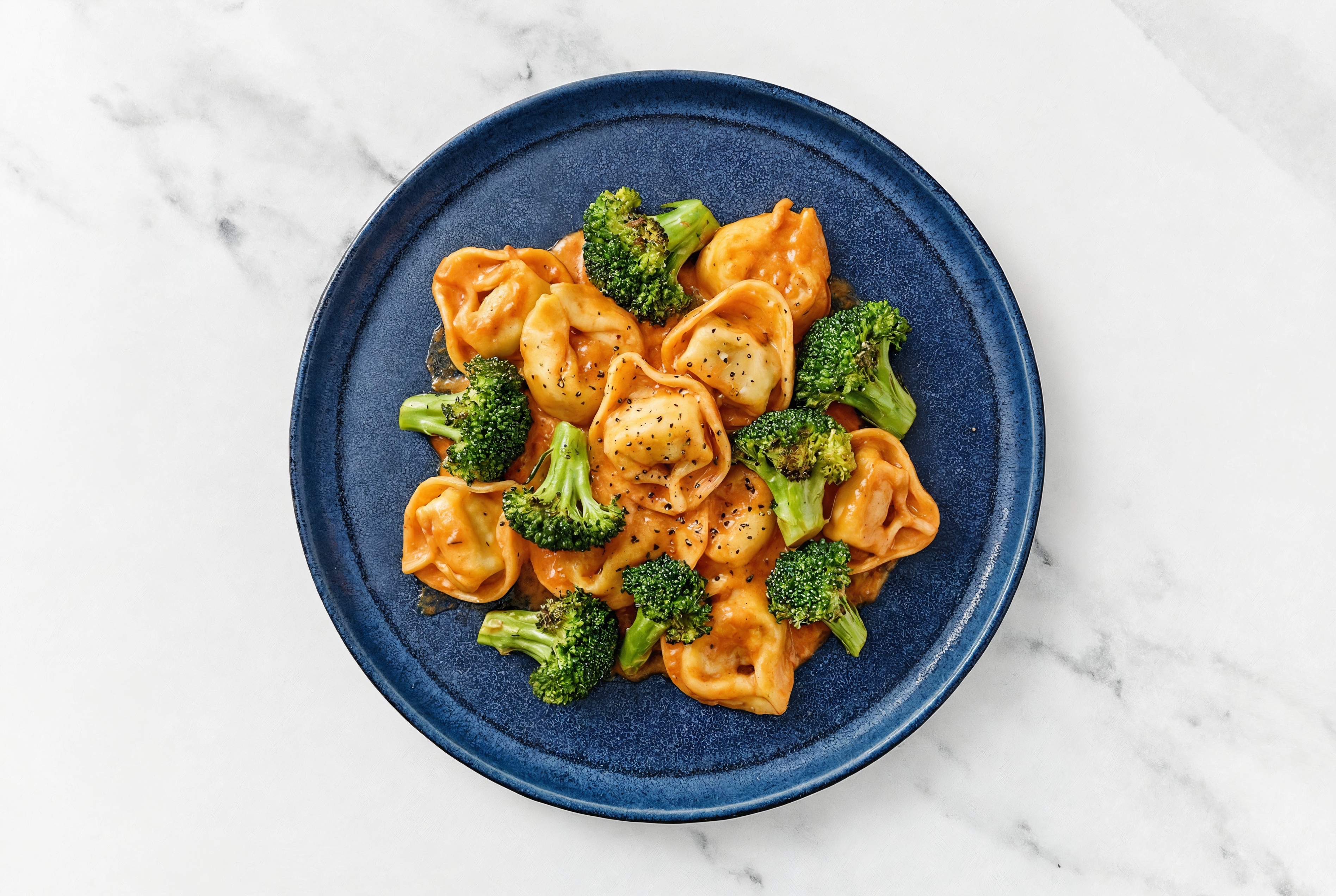 Vodka Sauce Tortelloni with Broccoli
