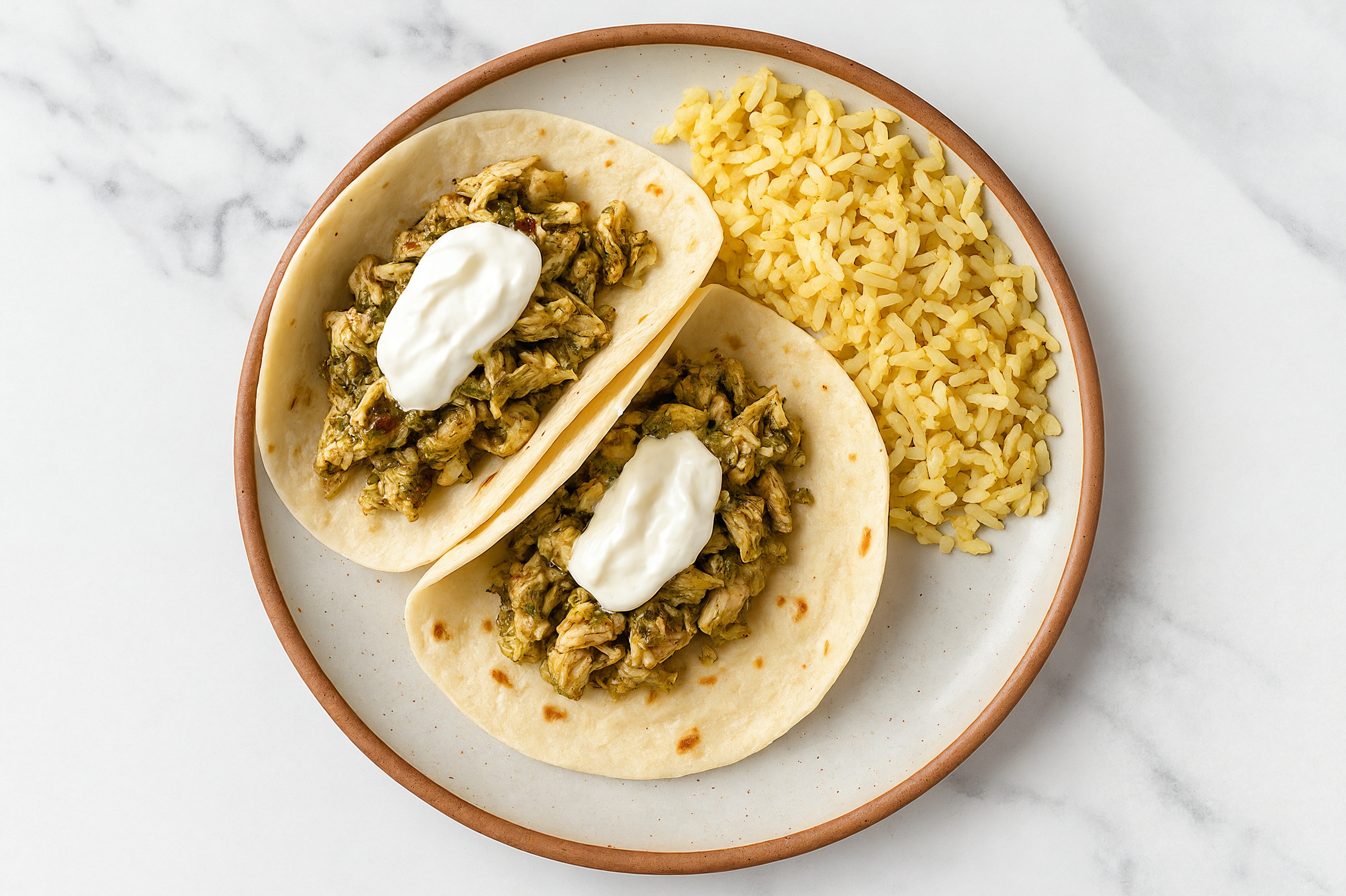 Cilantro Lime Chicken Tacos + Jasmine Rice