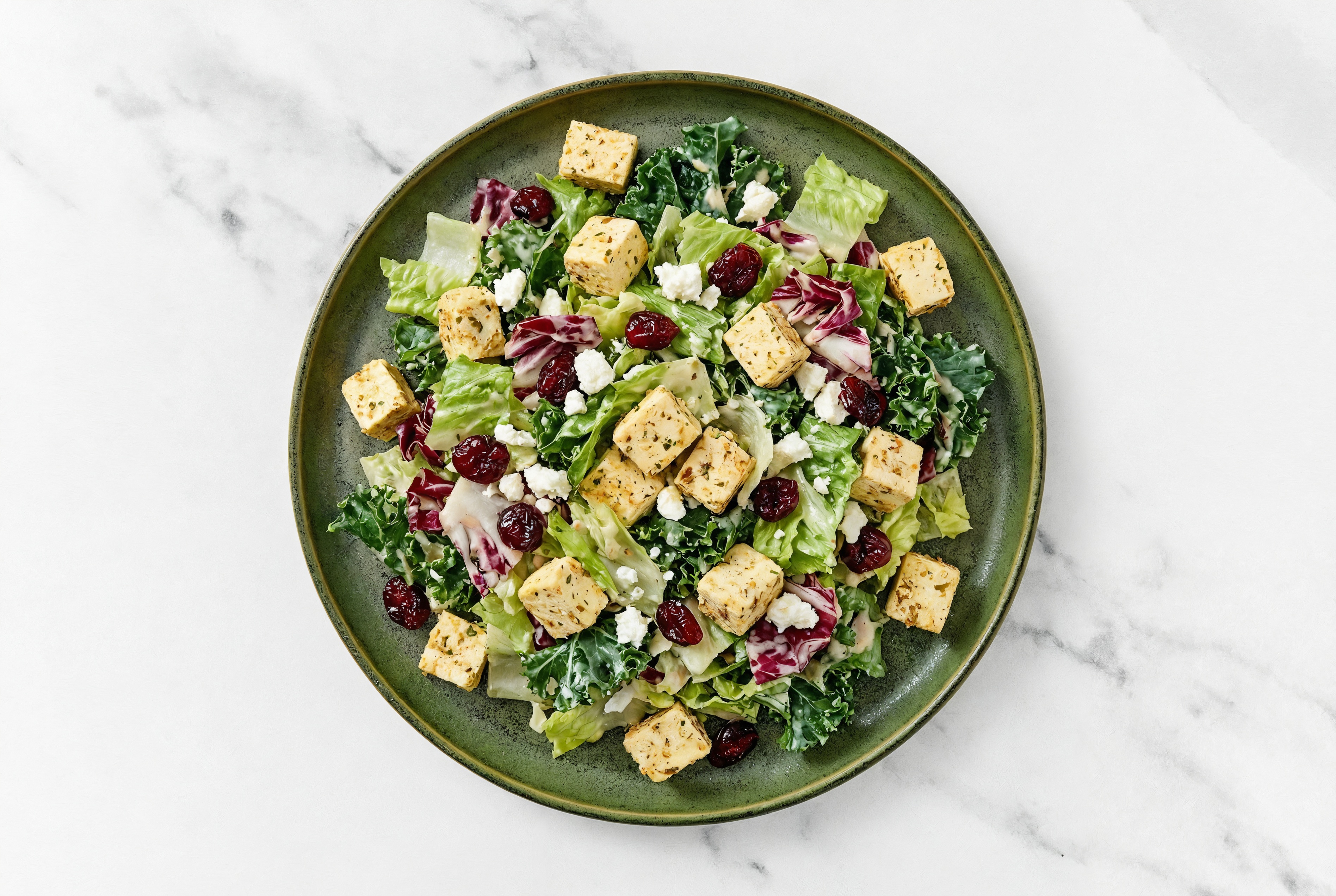 Honey Citrus Salad with Savory Spiced Tofu
