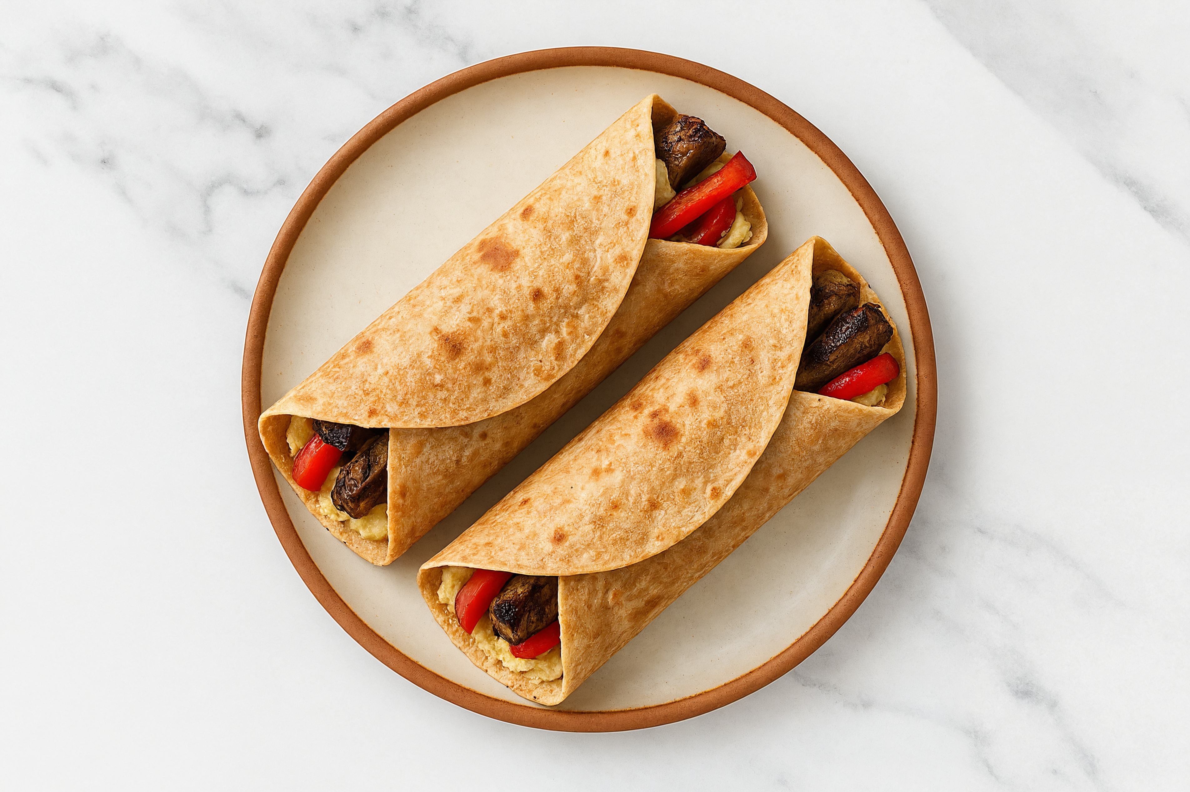 Beef Barbacoa Hummus Wraps