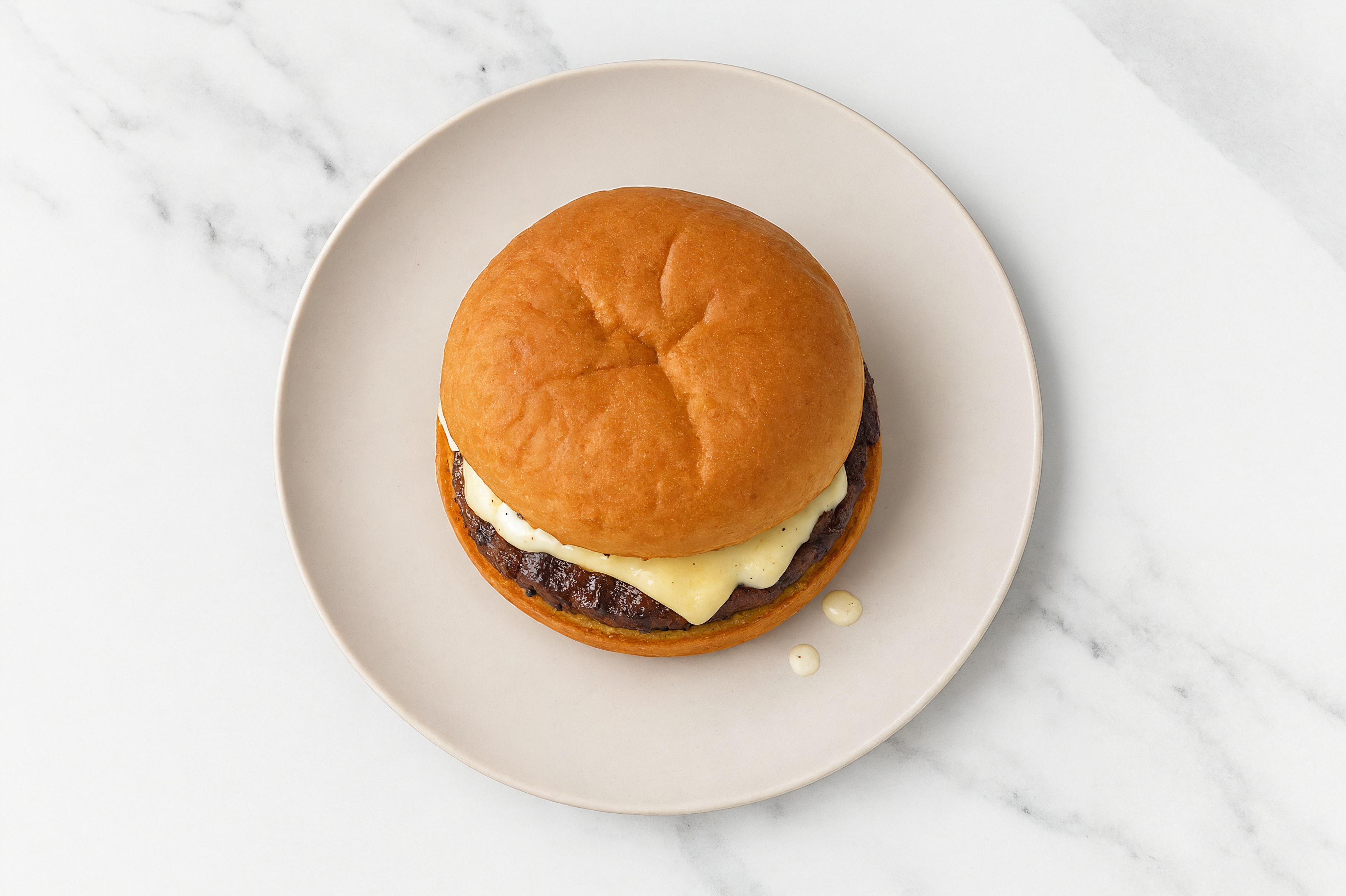 Swiss Wagyu Beef Burger on GF Bun with Garlic Sauce