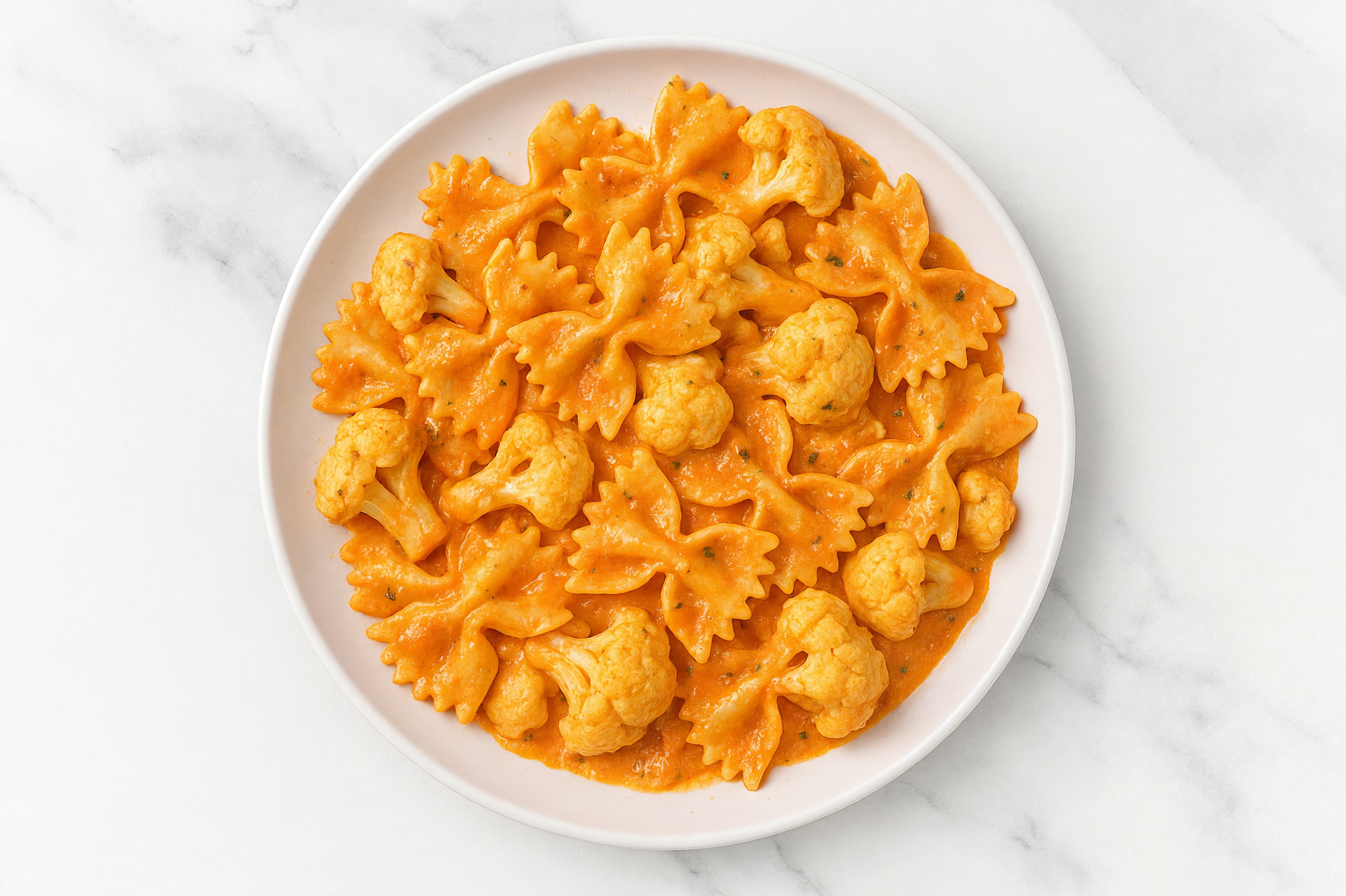 Vodka Sauce Bowtie Pasta with Cauliflower