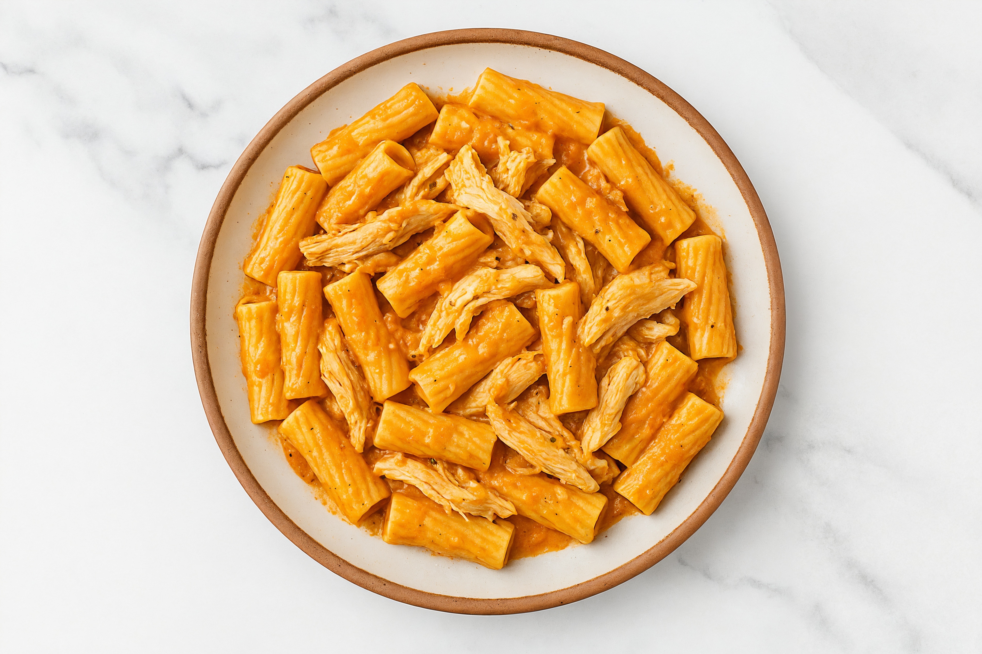 Vodka Sauce Rigatoni with Pulled Chicken