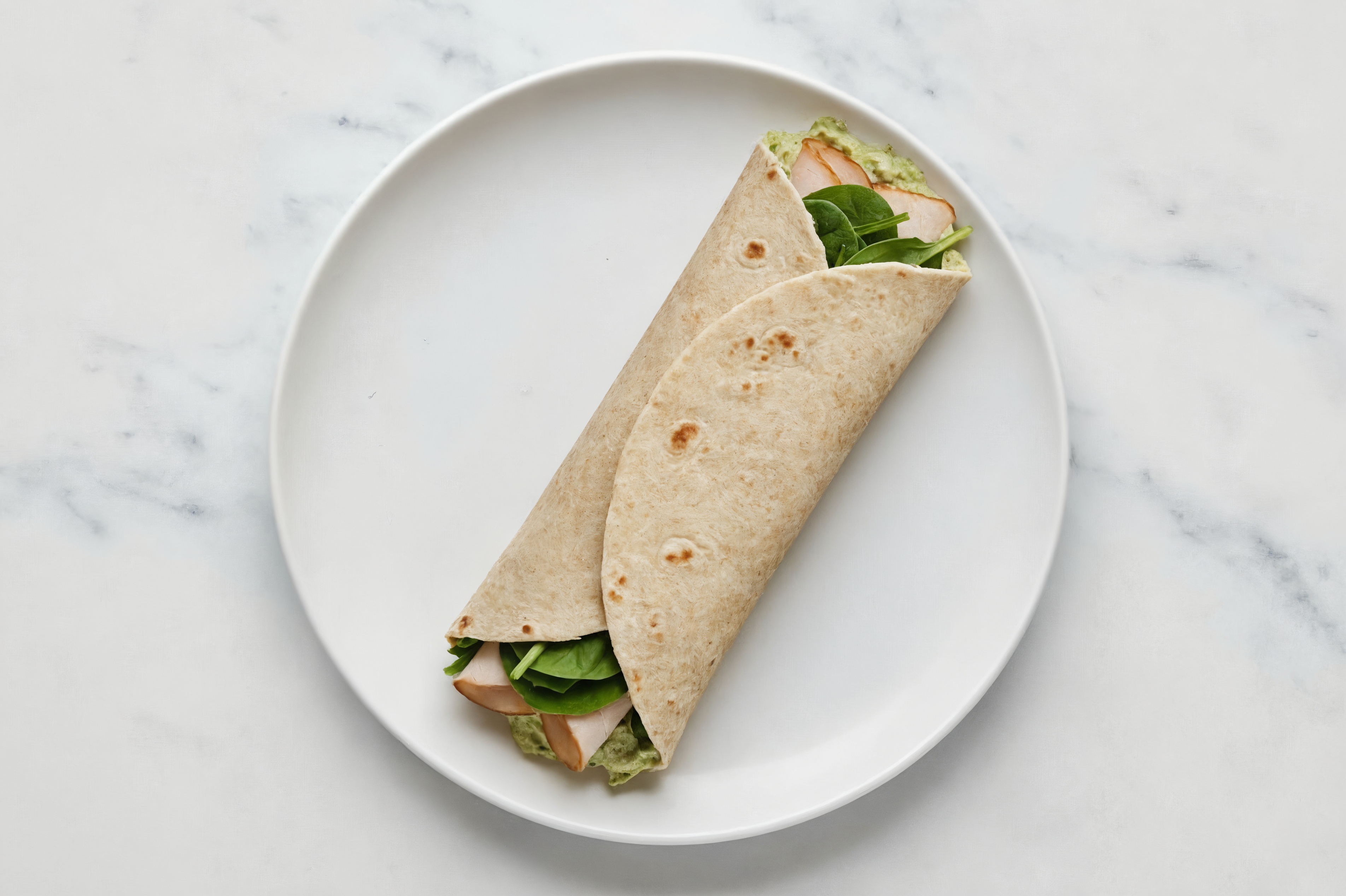 Spinach Artichoke Oven Roasted Turkey Breast Wrap