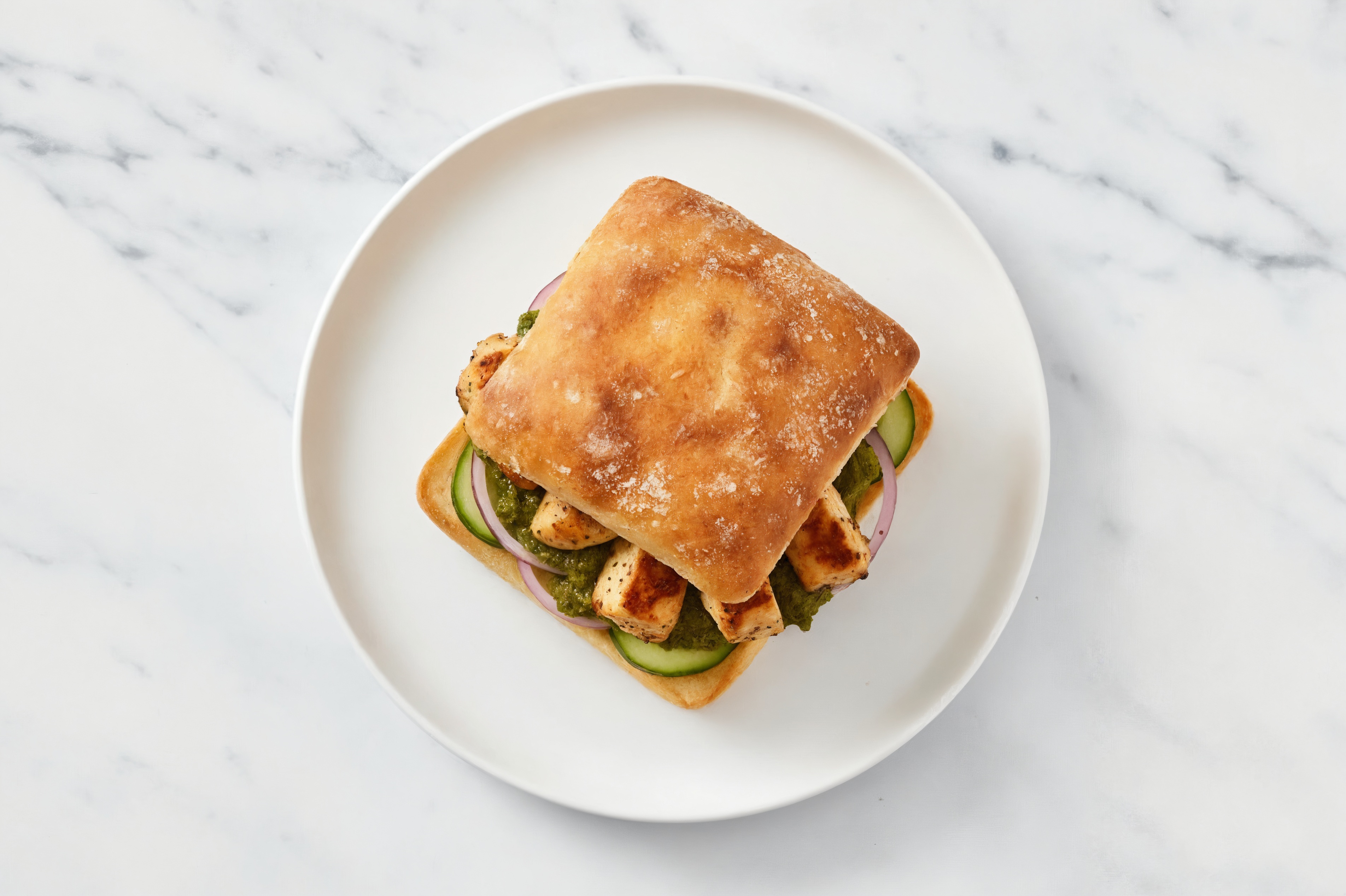 Saag Chicken Sandwich