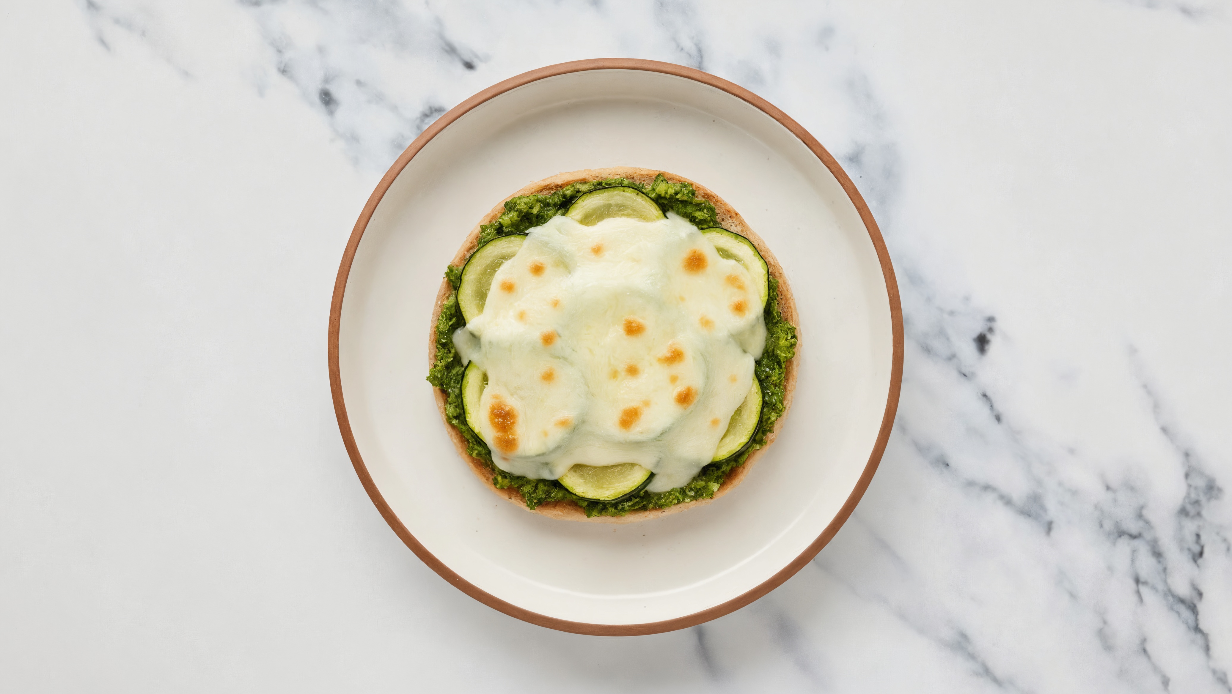 Cheezy Zucchini + Pesto OneBun Multigrain Flatbread