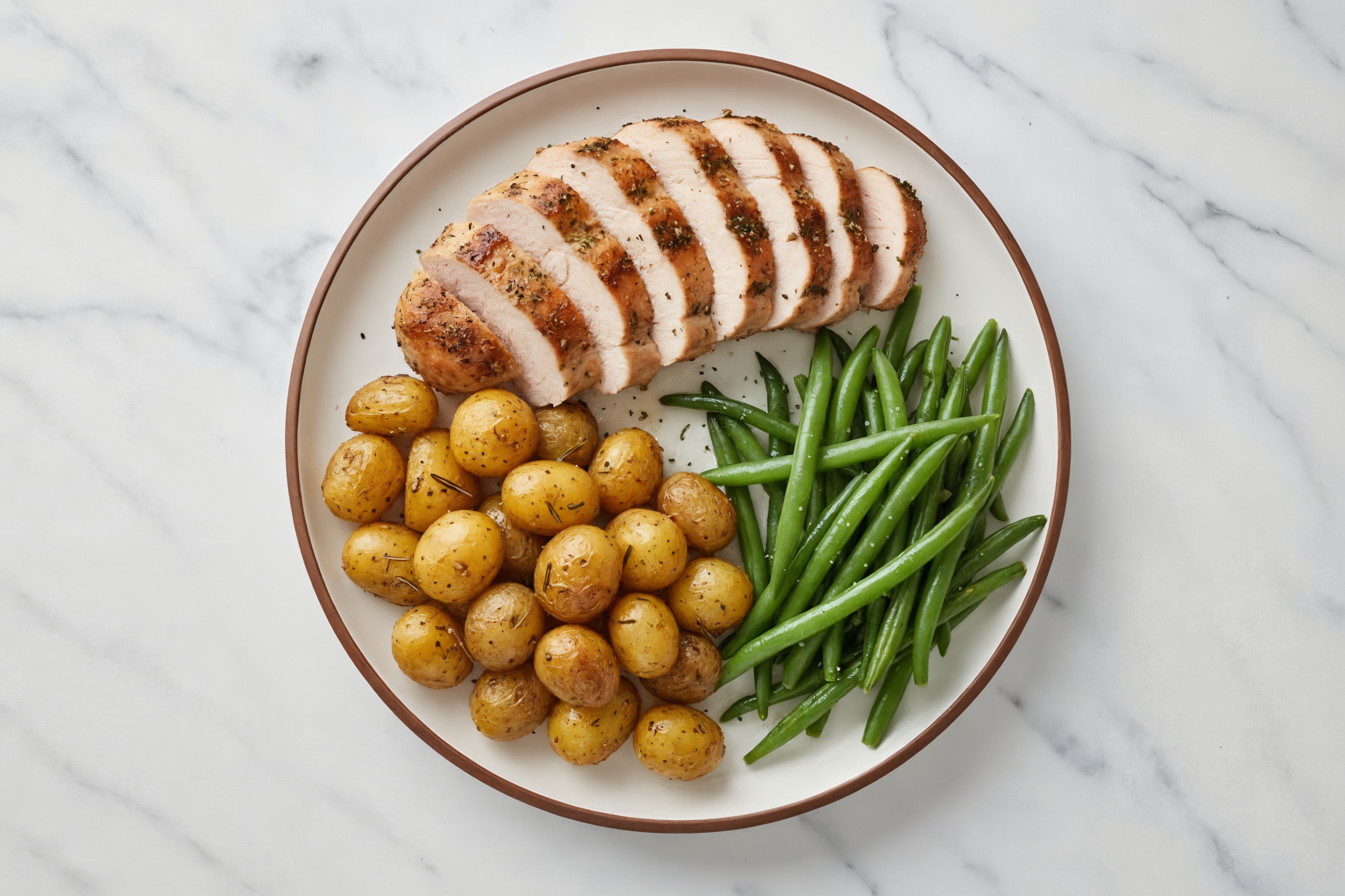 Herby Chipotle Turkey Tenderloin + Rosemary Potatoes