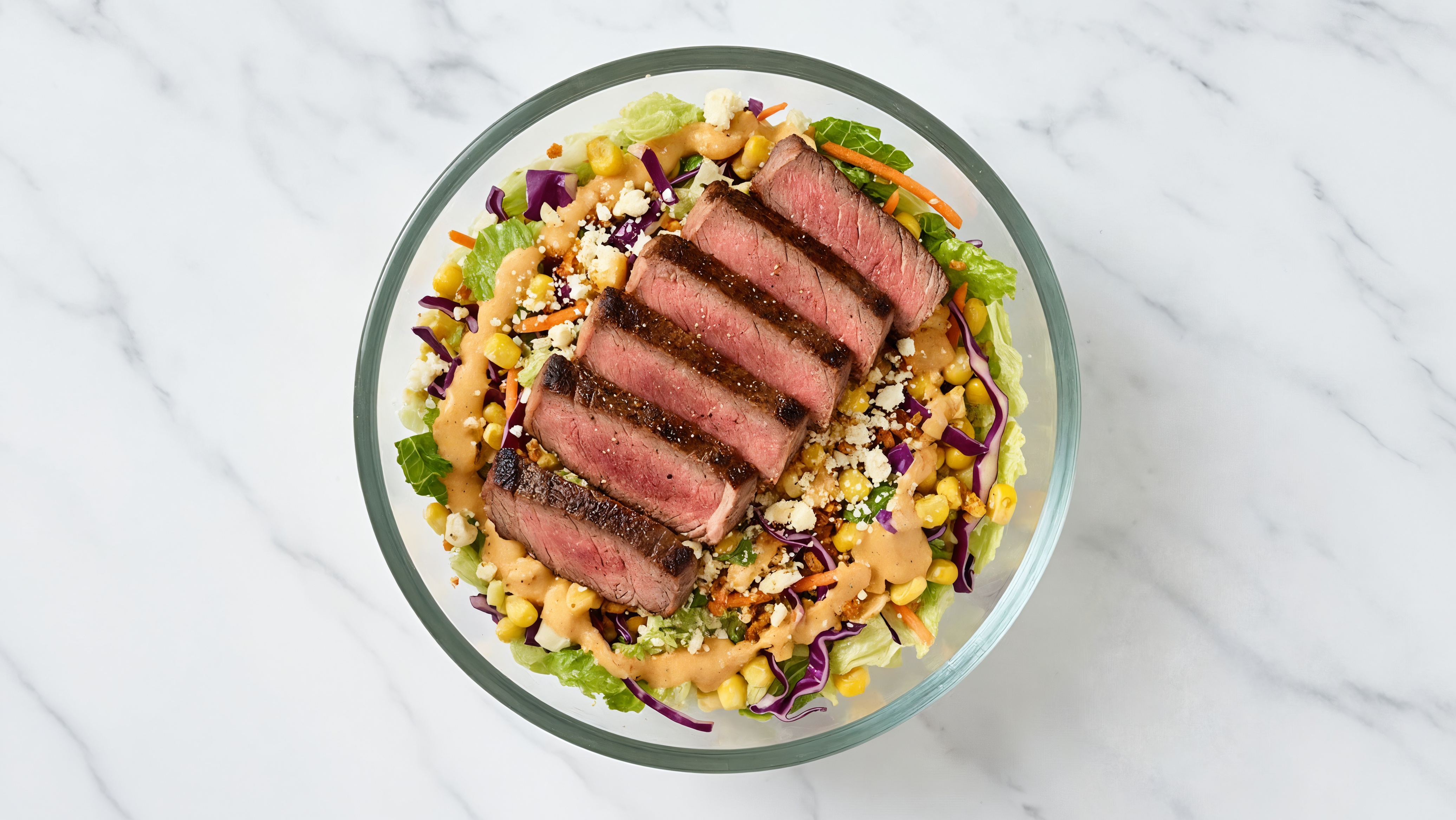 Seared Strip Steak Street Corn Chopped Salad