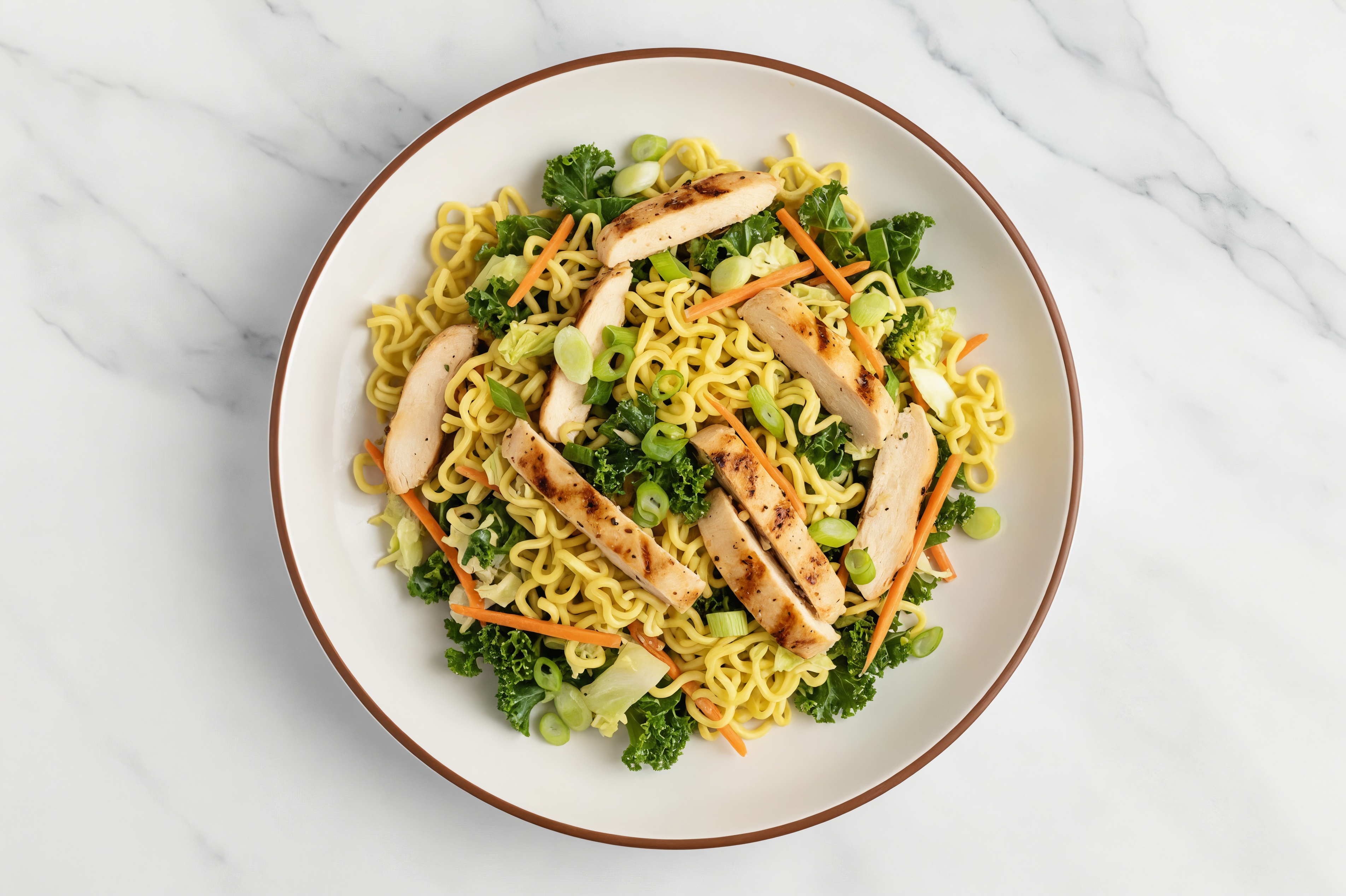 Creamy Miso Chicken Ramen Salad