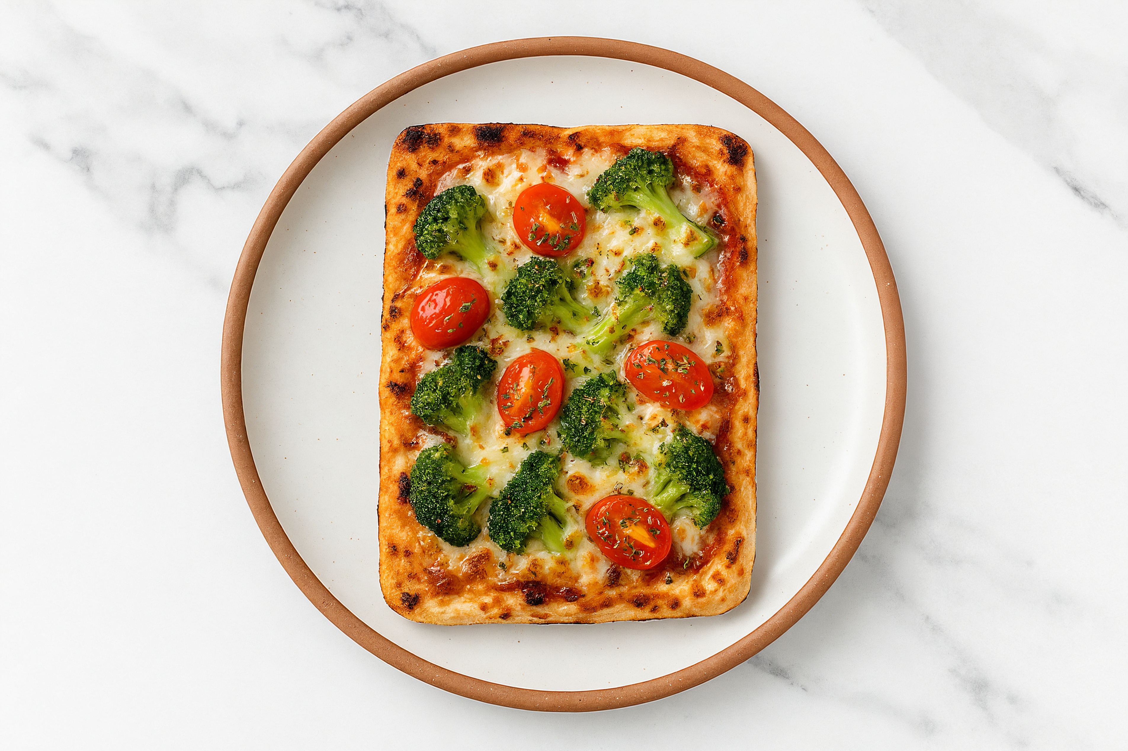Cheezy Broccoli Florets Wood Grilled Pizza Crusts with Quick