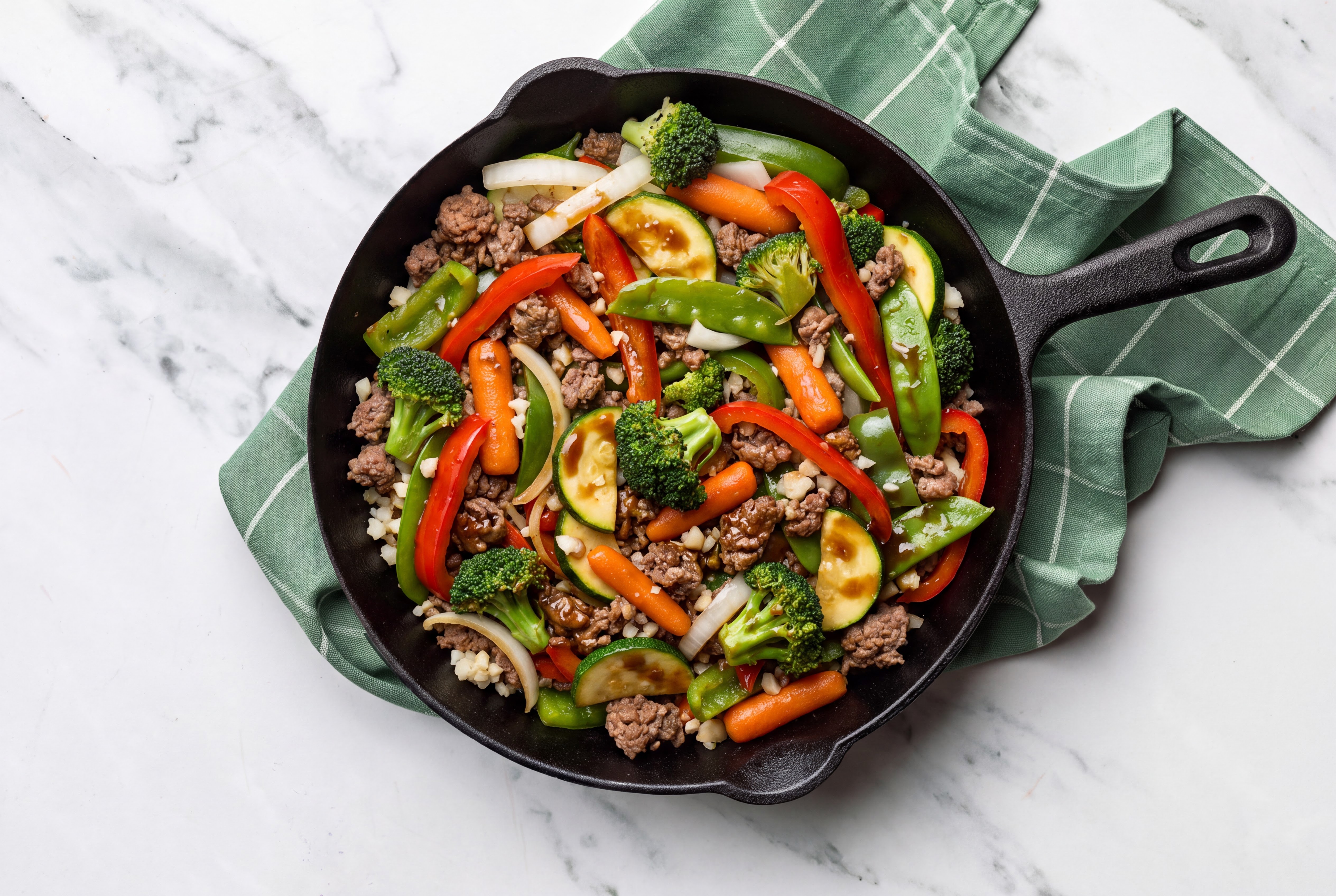 Japanese BBQ 93/7 Lean Ground Beef + Cauliflower Rice