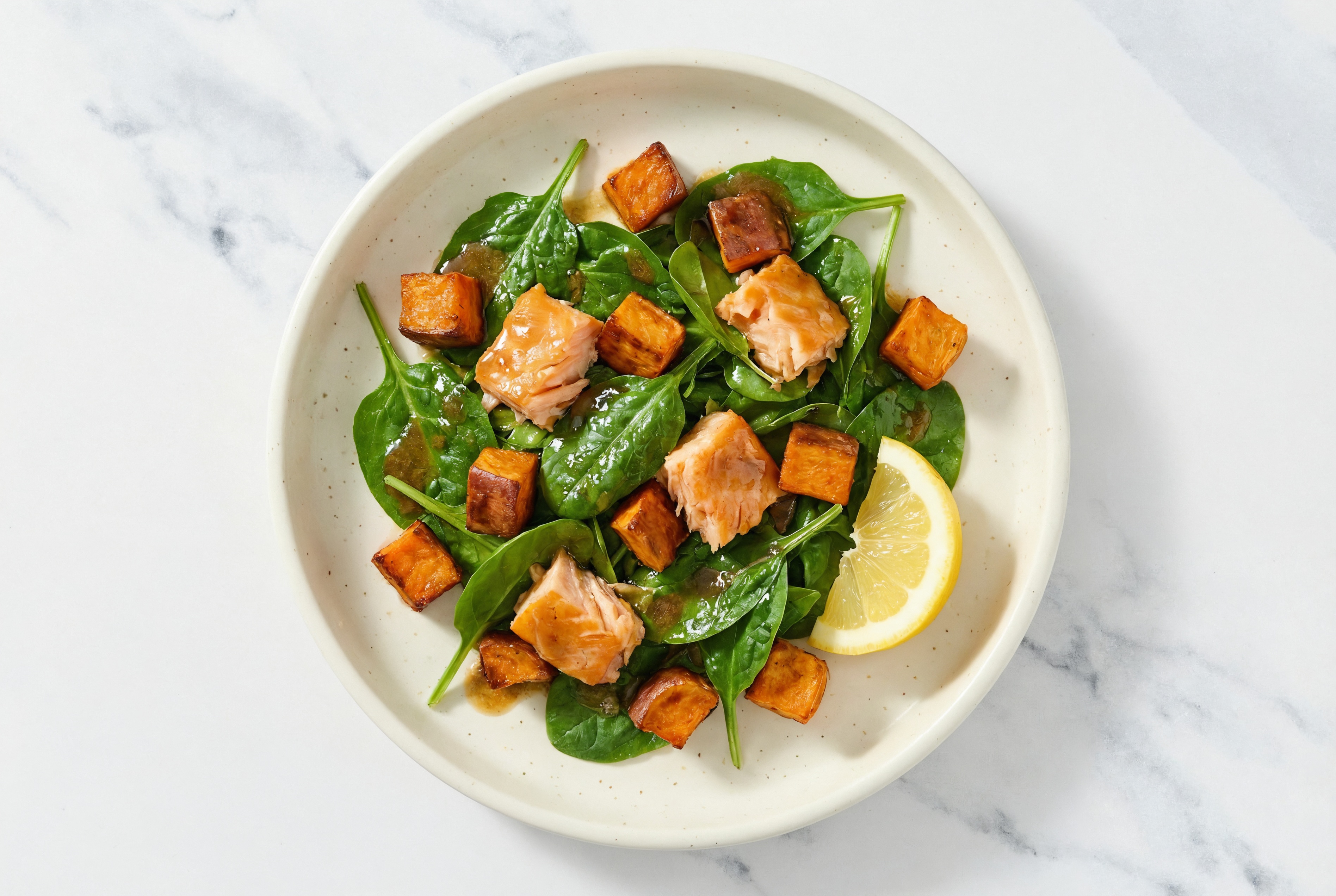 Herby Roasted Salmon + Potato Salad with Lemon Salted Butter Dressing