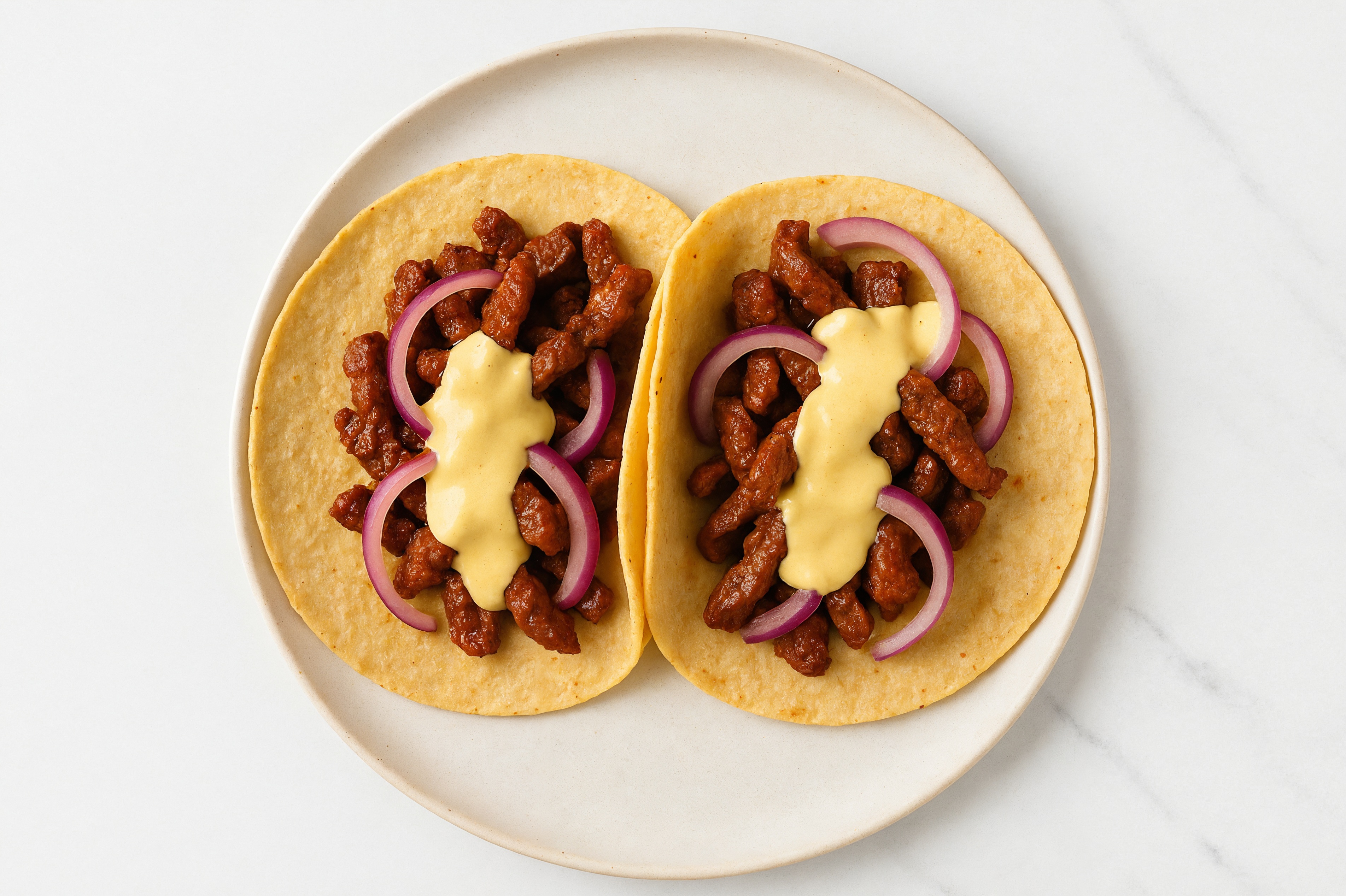 Beef Queso Tacos