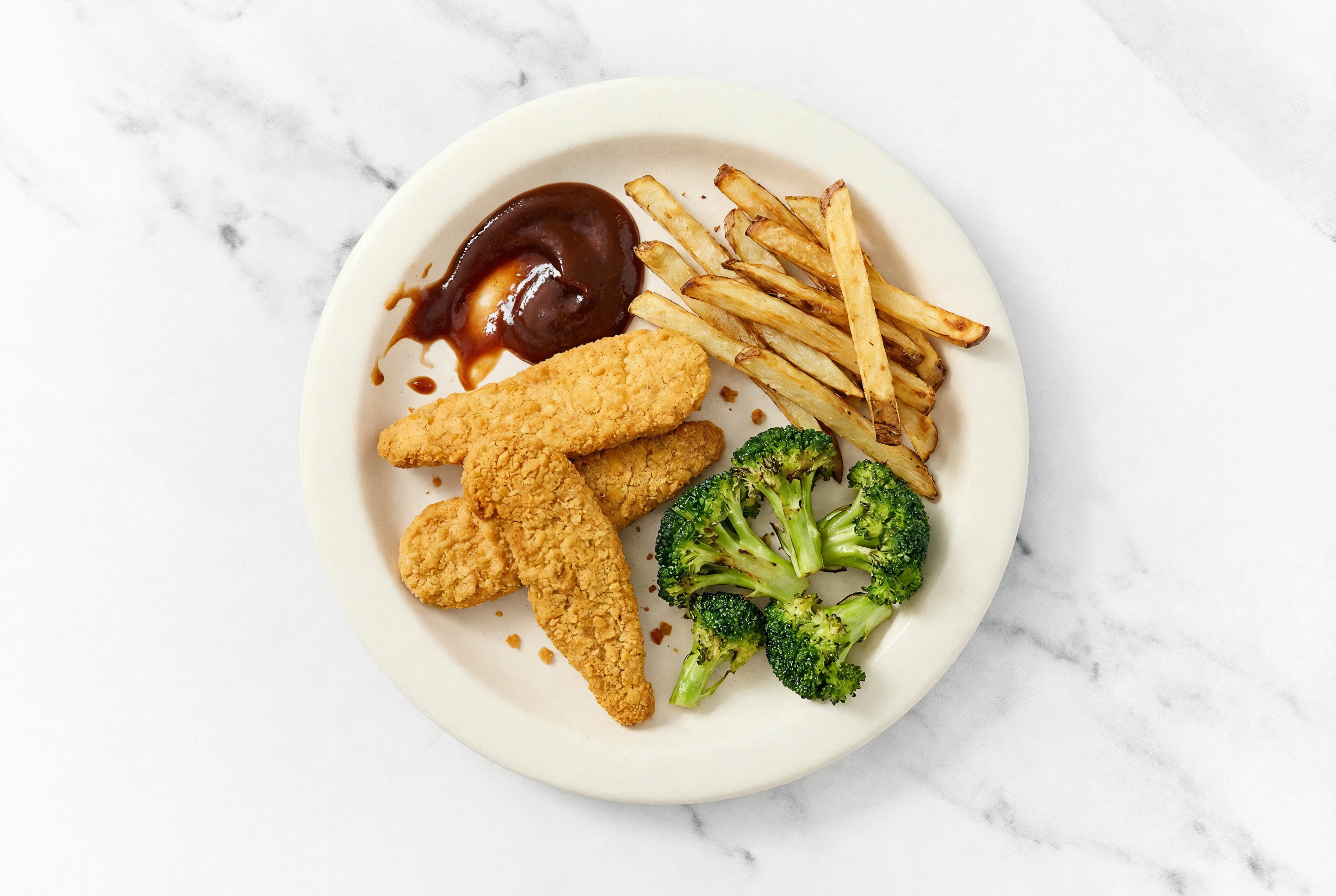 The Kid's Table Plate with Original BBQ Sauce
