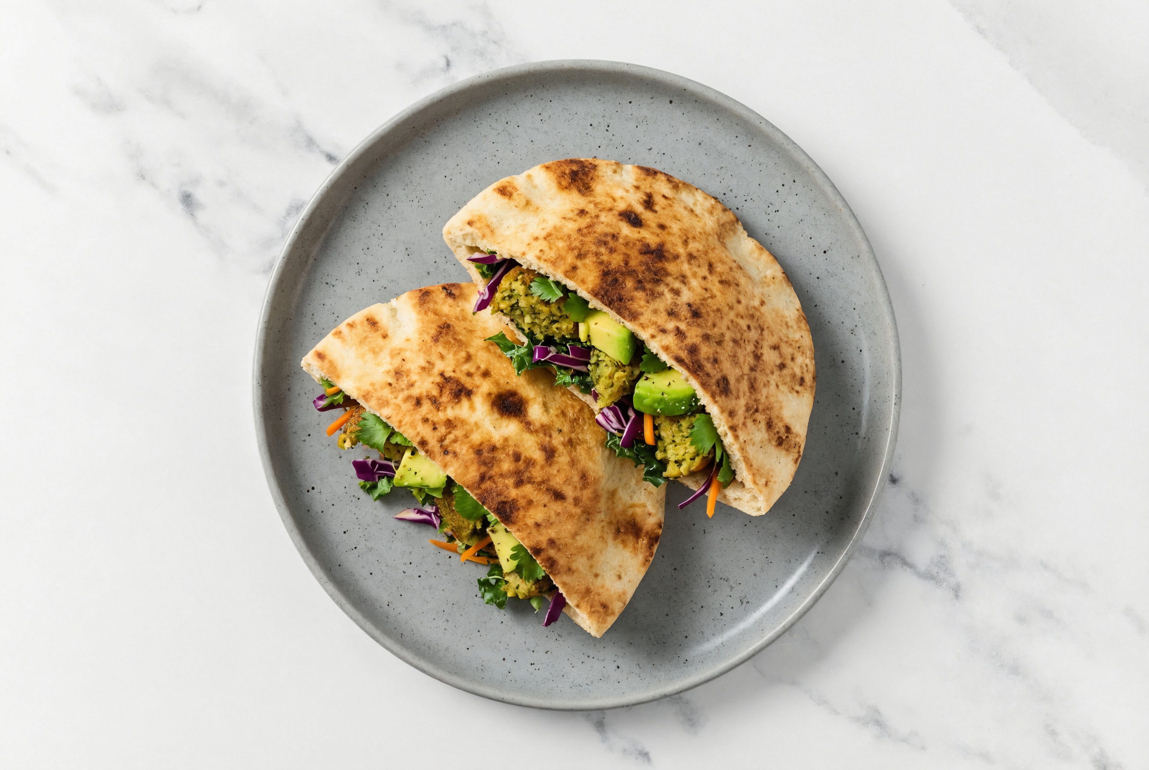 Rainbow Falafel Traditional Pita Pocket