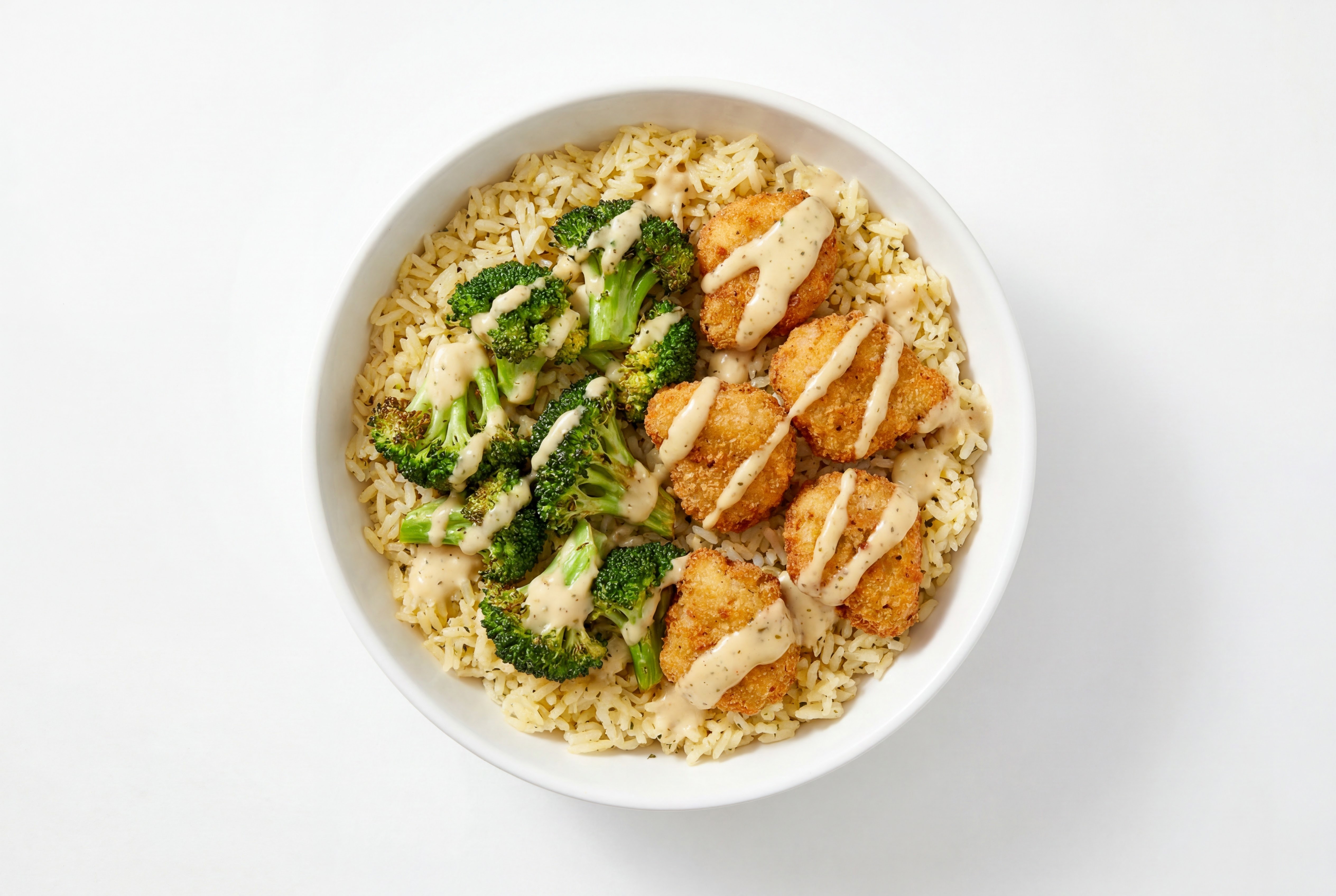  Crispy Chicken Caesar Seasoned Jasmine Rice Bowl