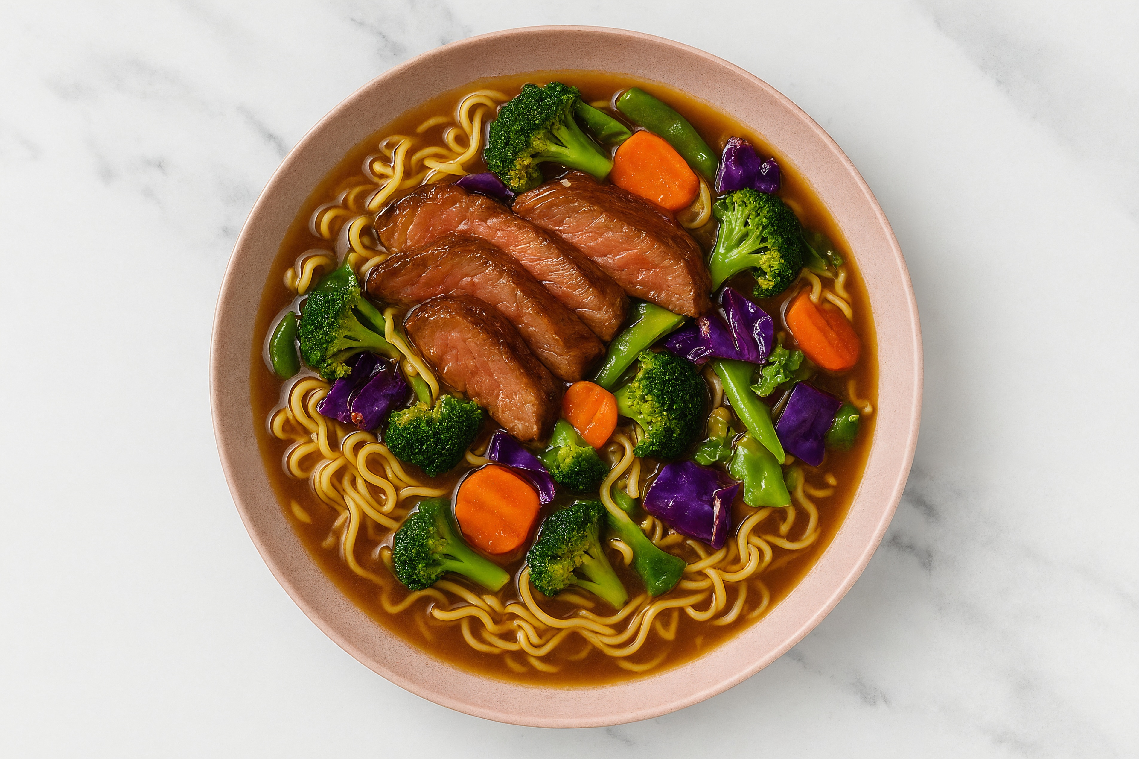 Teriyaki Steak + Veggie Ramen