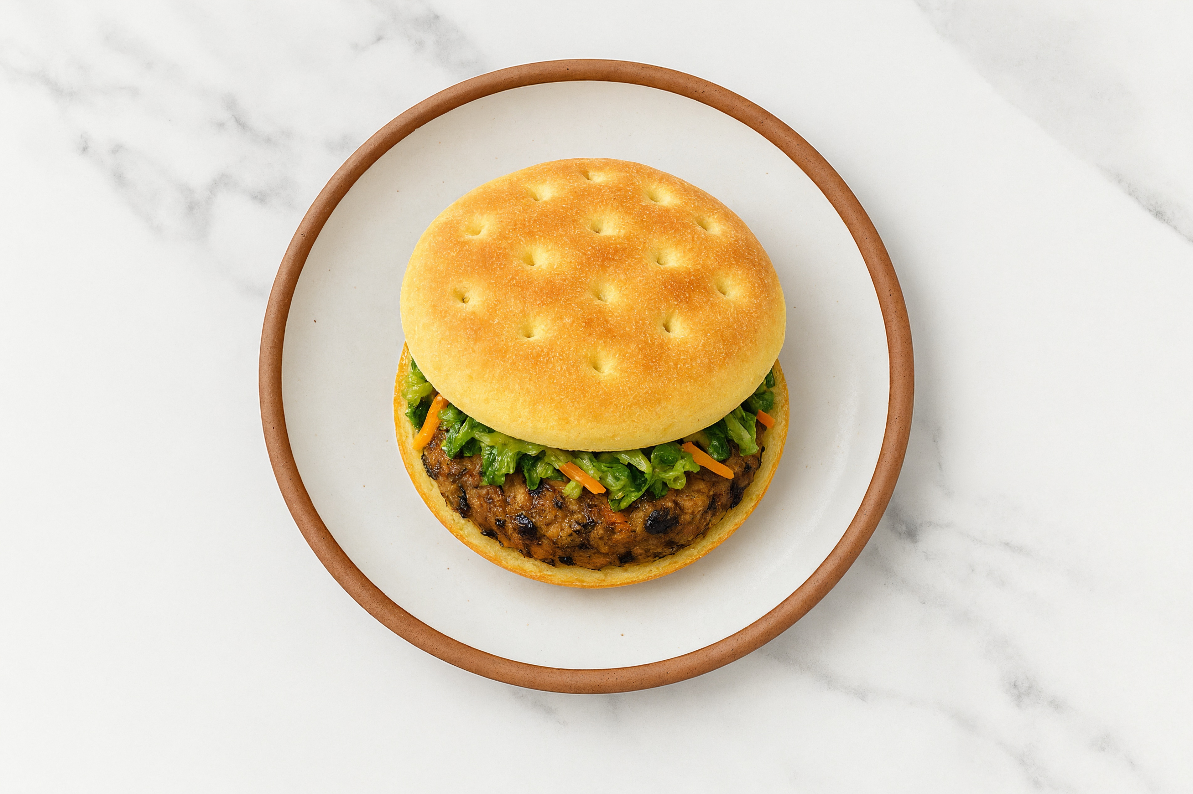 Herby Black Bean Burger with a Kick