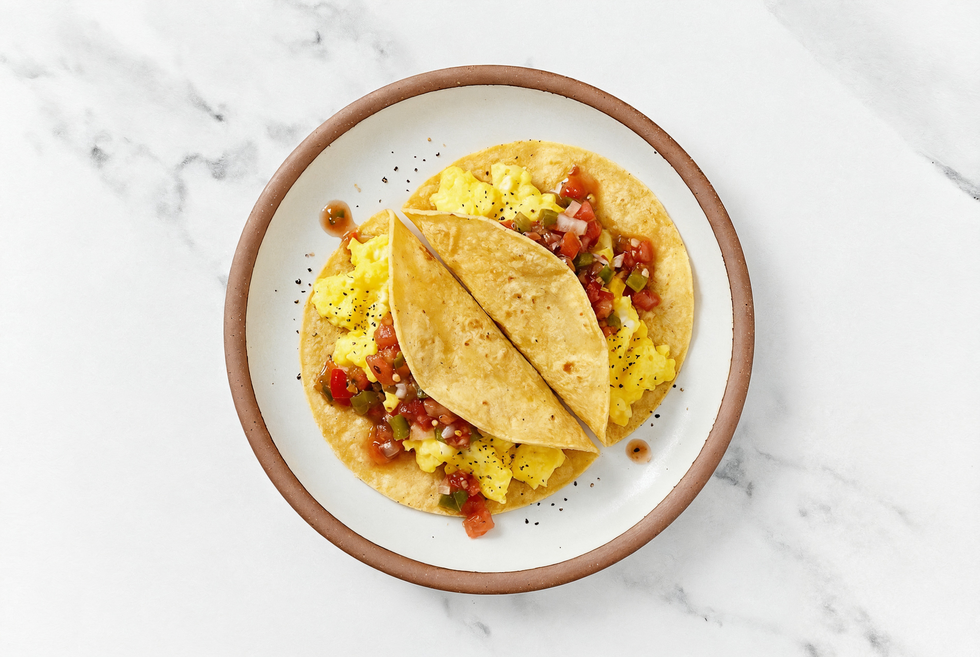 Egg + Salsa Tacos