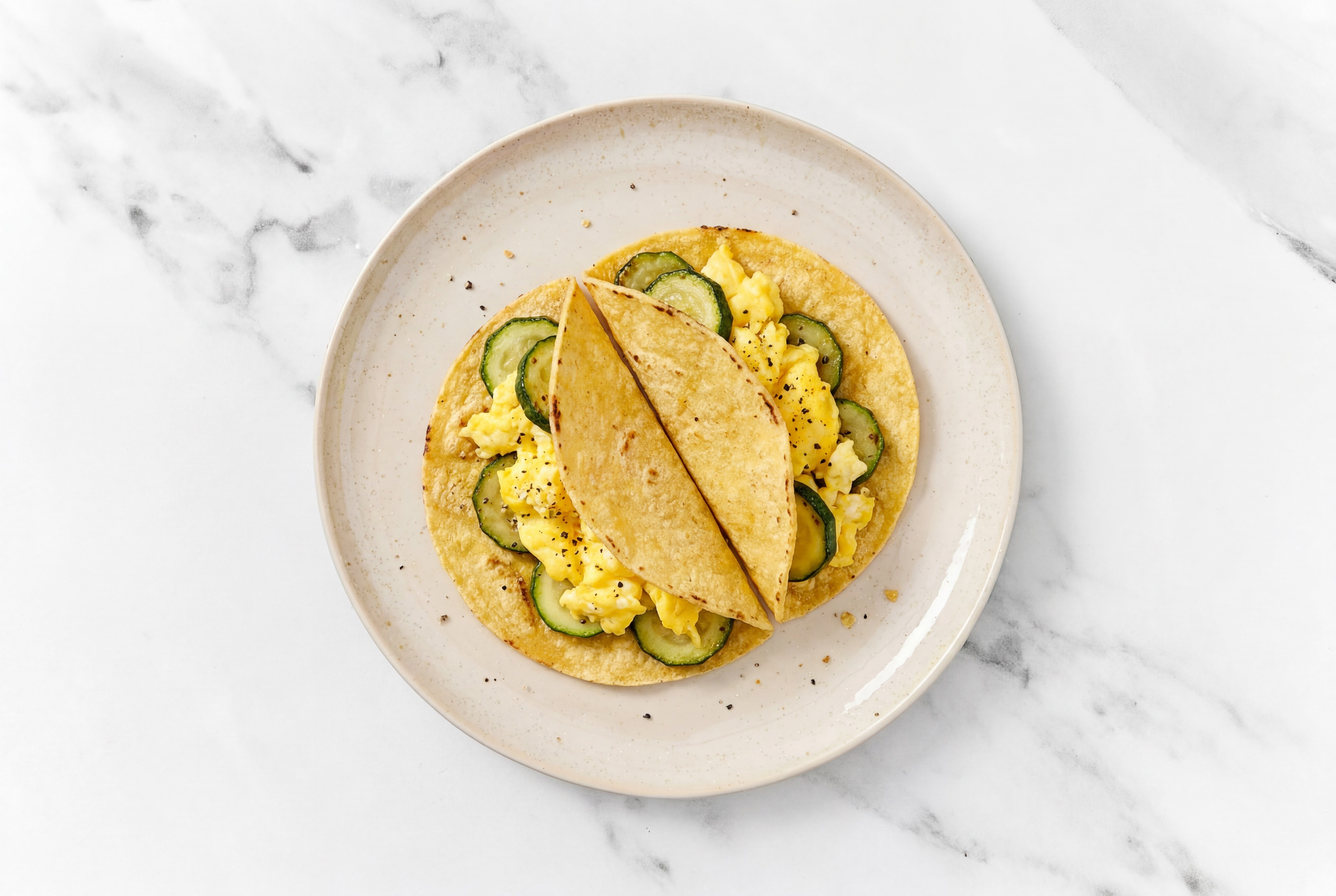 Zucchini + Egg Tacos